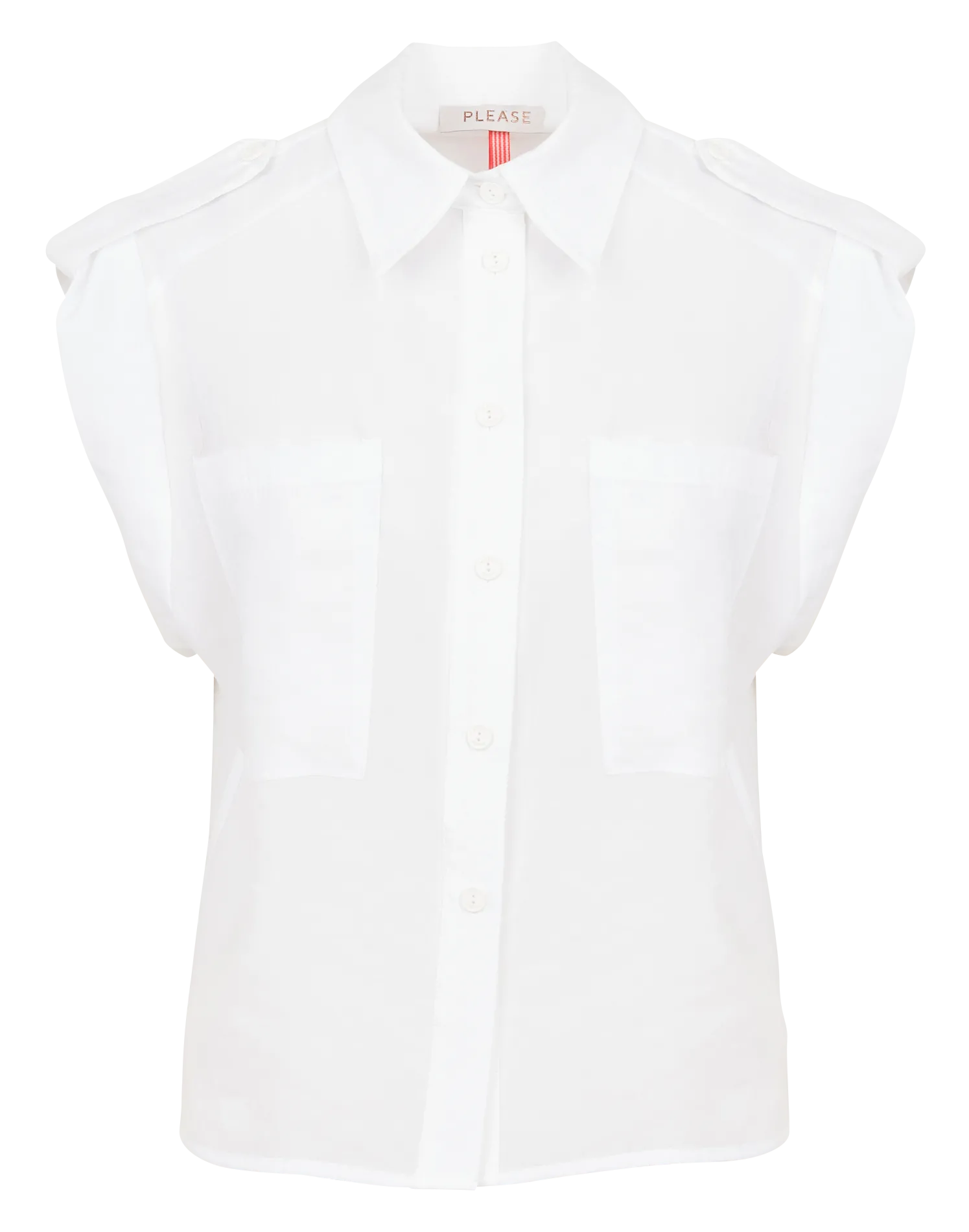 Chemise col classique ample Blanc
