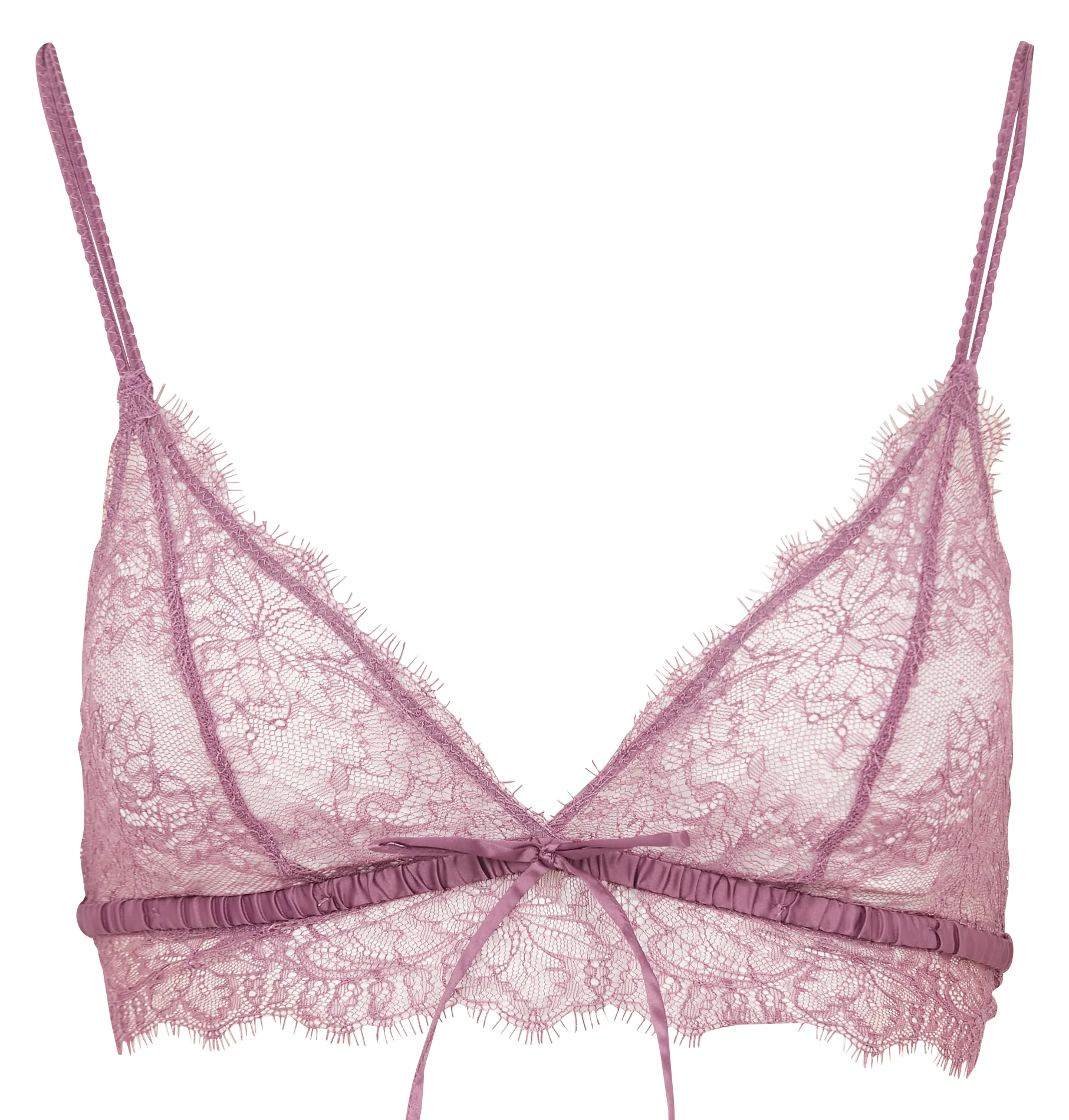 Bralette triangle en dentelle Violet GWEN