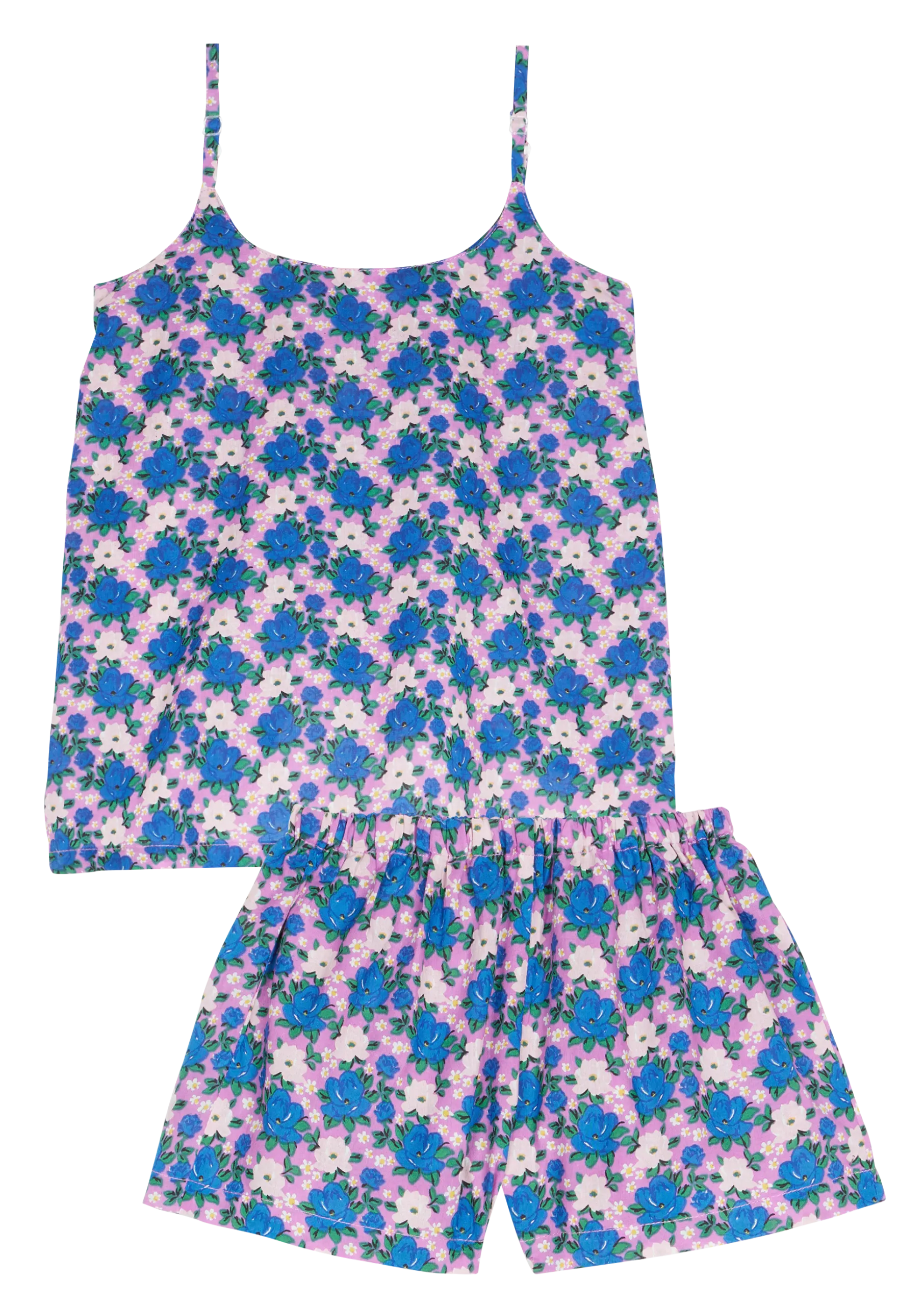 Pyjama imprimé en coton Bleu PYJAMA