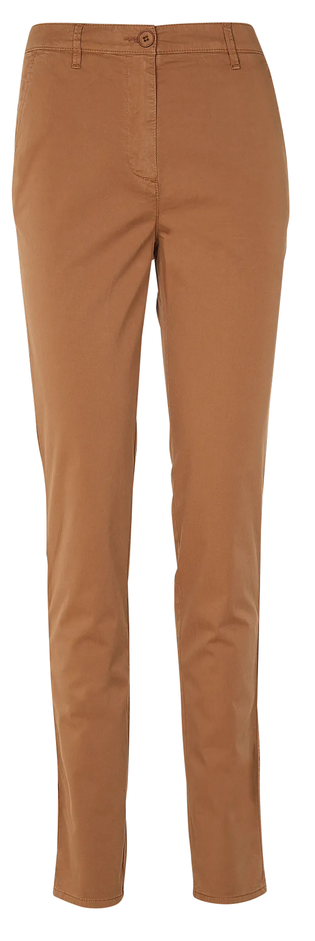 Pantalon chino en coton mélangé Marron PK011-ADELMOB
