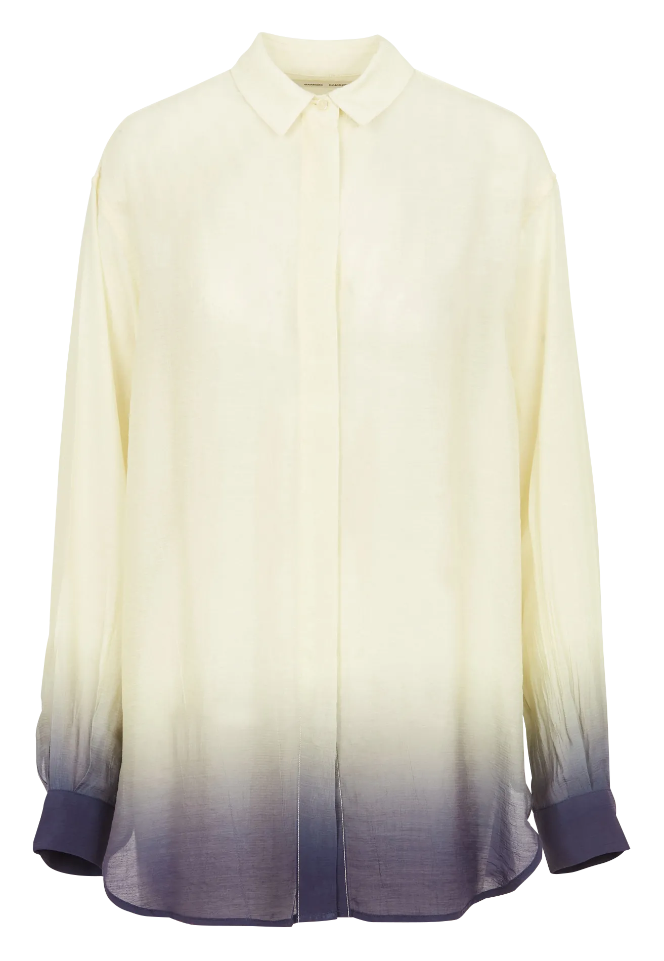 Chemise ample col classique imprimée Jaune ALFRIDA