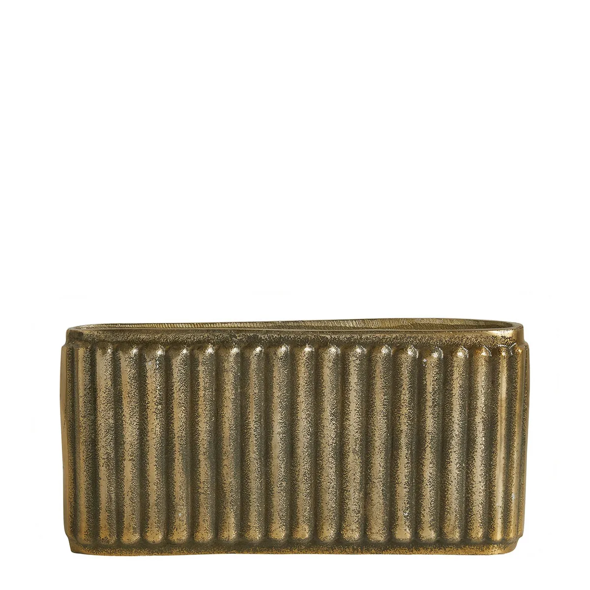 Vase en métal finition laiton vieilli - petit modèle Doré ARES