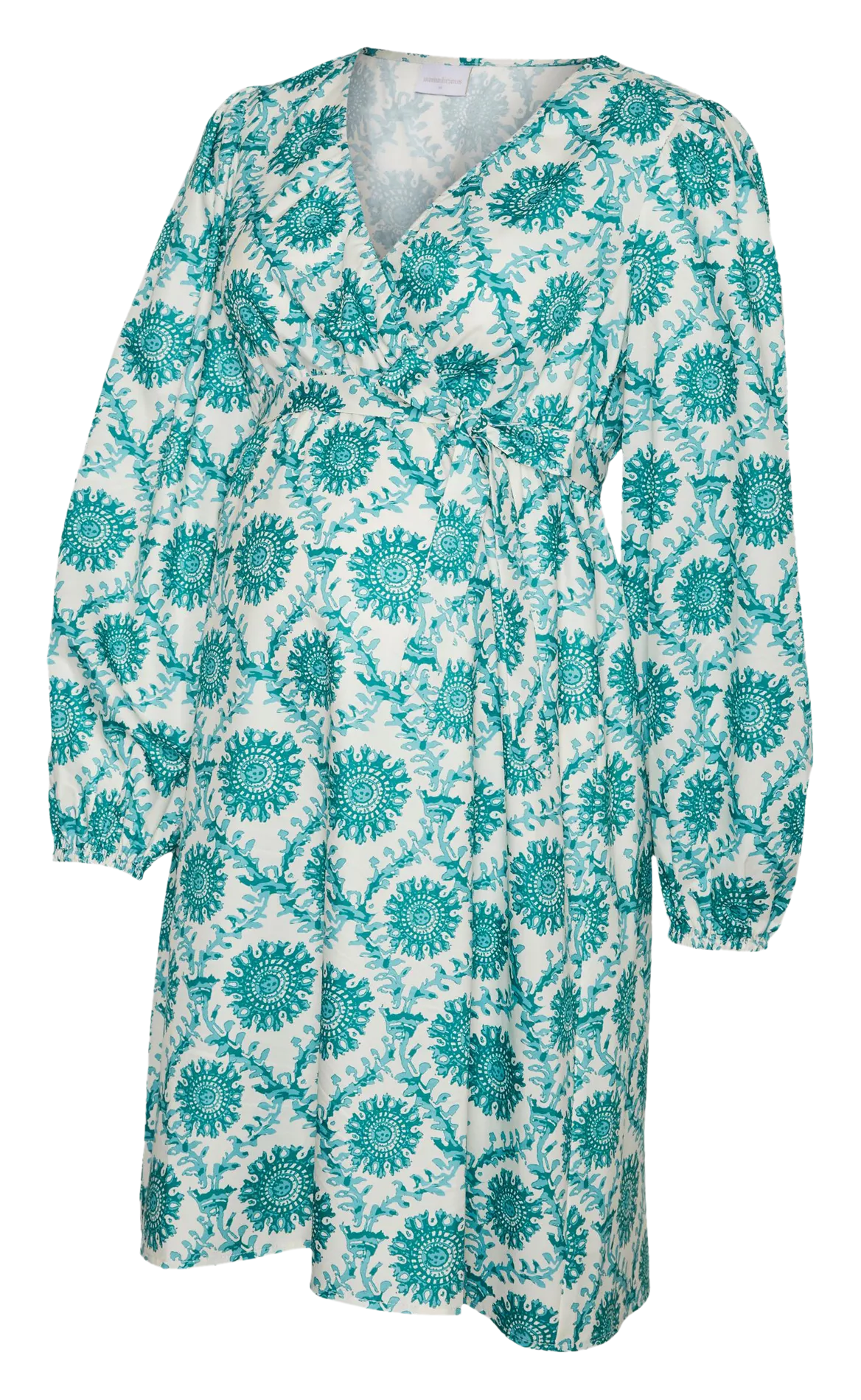 Robe courte portefeuille à imprimé Vert TALULAH