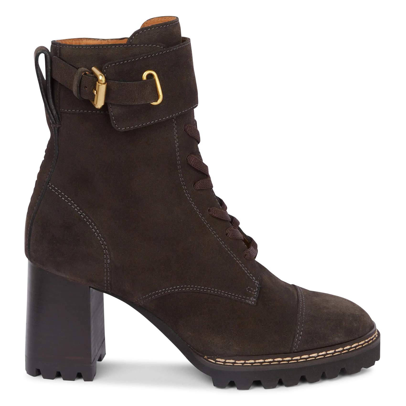 Bottines en cuir Gris MALLORY