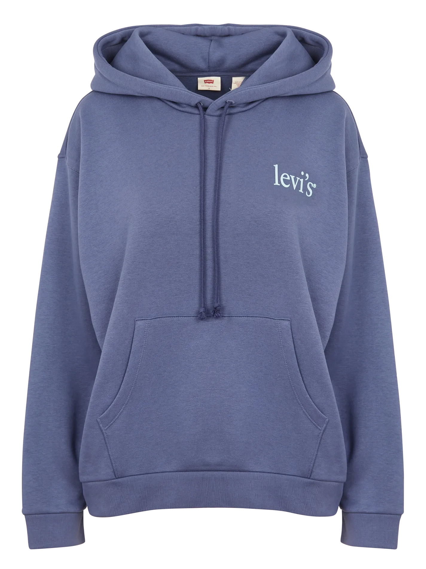Sweat à capuche sérigraphié en coton mélangé Bleu GRAPHIC SALINAS HOODIE