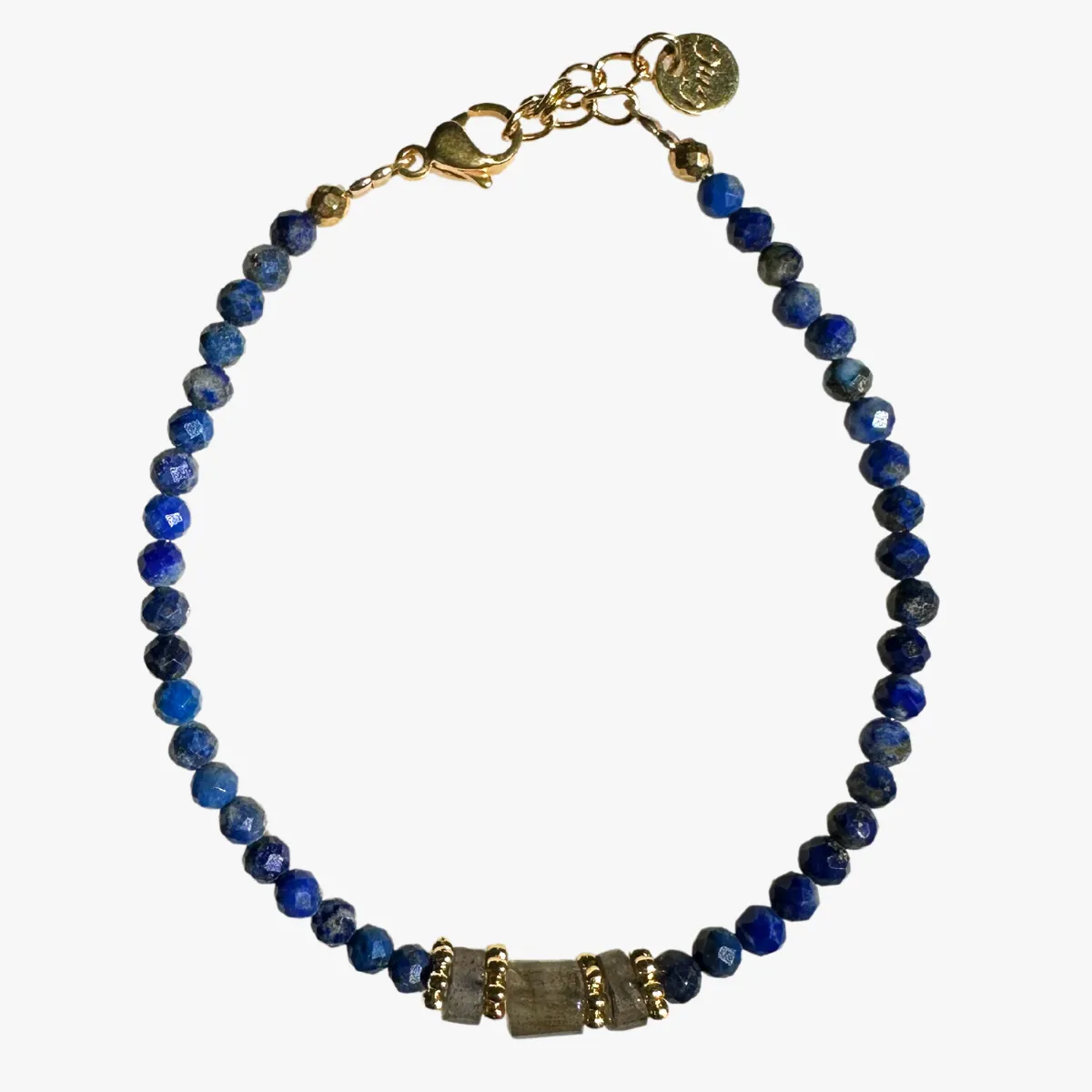 Bracelet lapis lazuli Bleu KAMALA