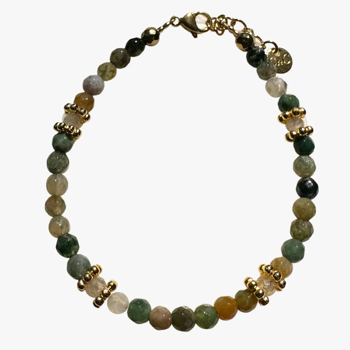 Bracelet agate indienne Bleu PAOLA