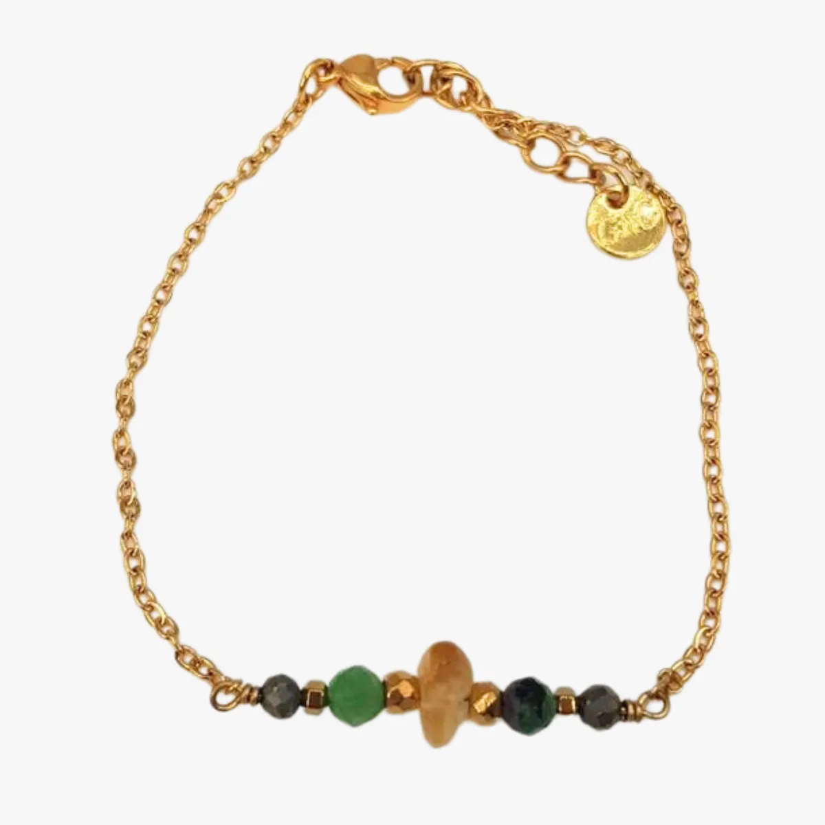 Bracelet citrine Bleu LULA