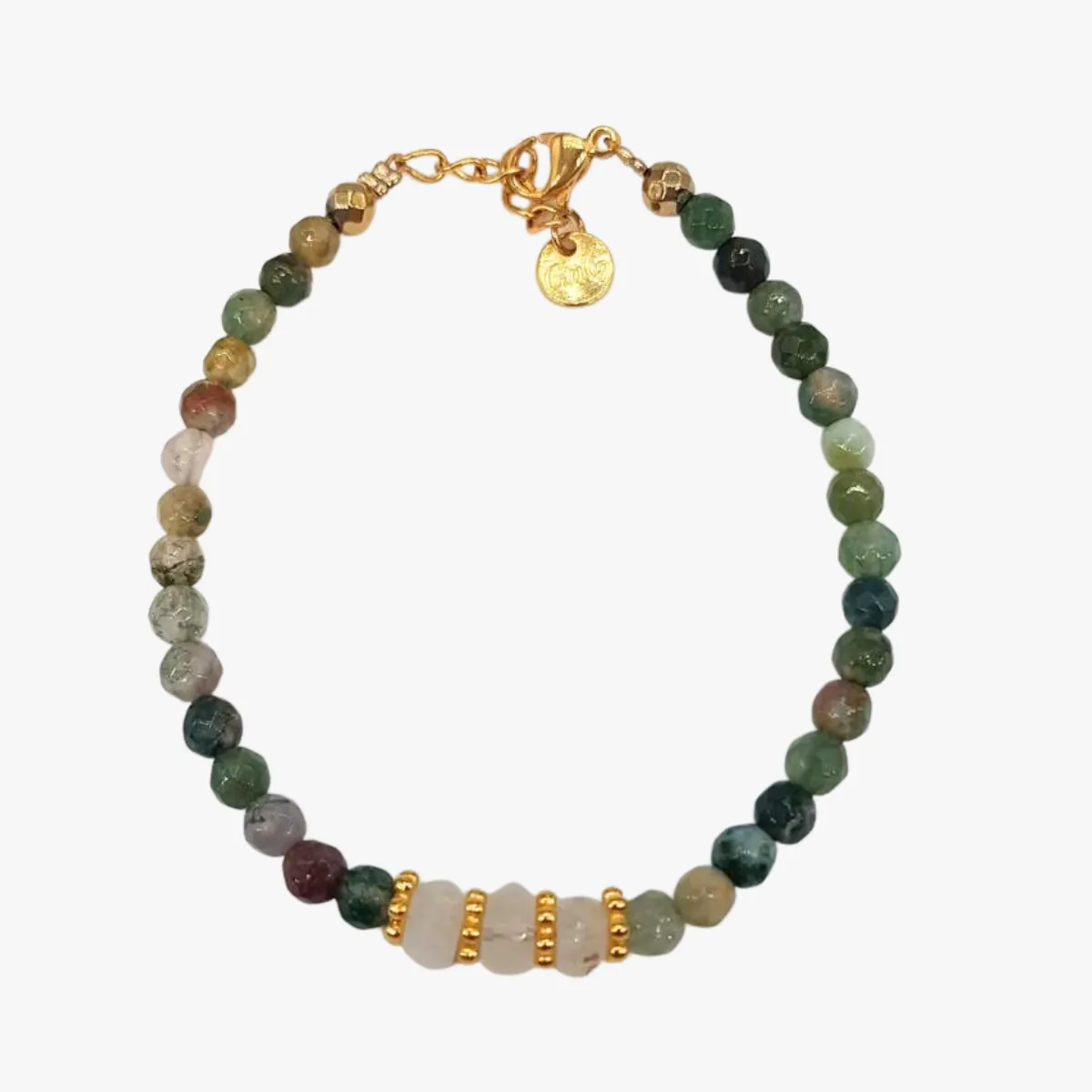 Bracelet agate indienne Bleu MANASI