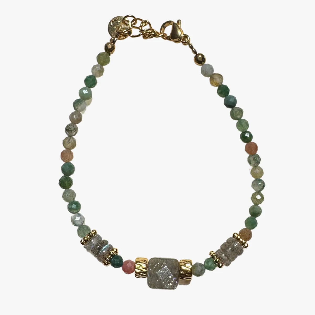 Bracelet agate indienne Bleu ANANDI