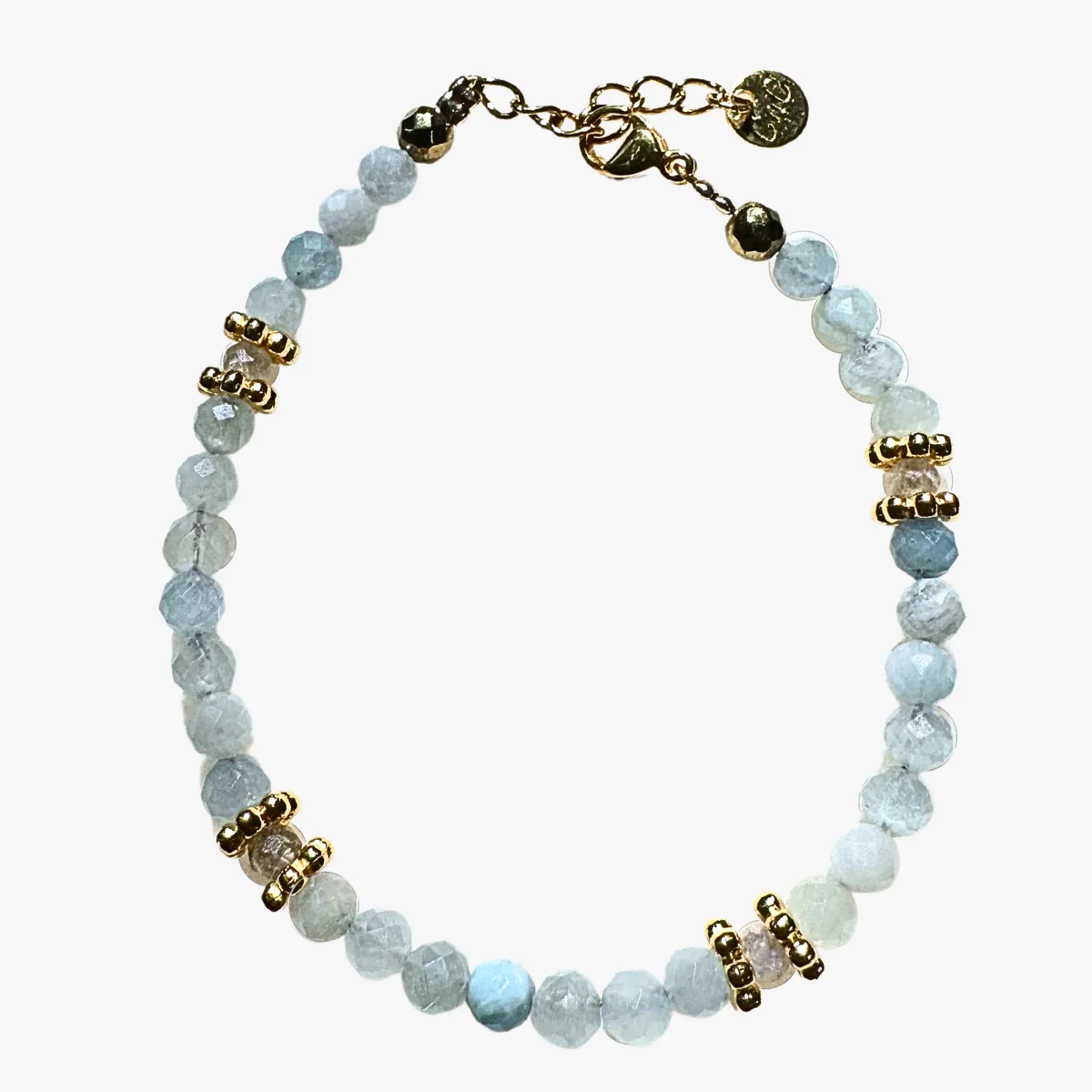 Bracelet aigue marine Vert PAOLA