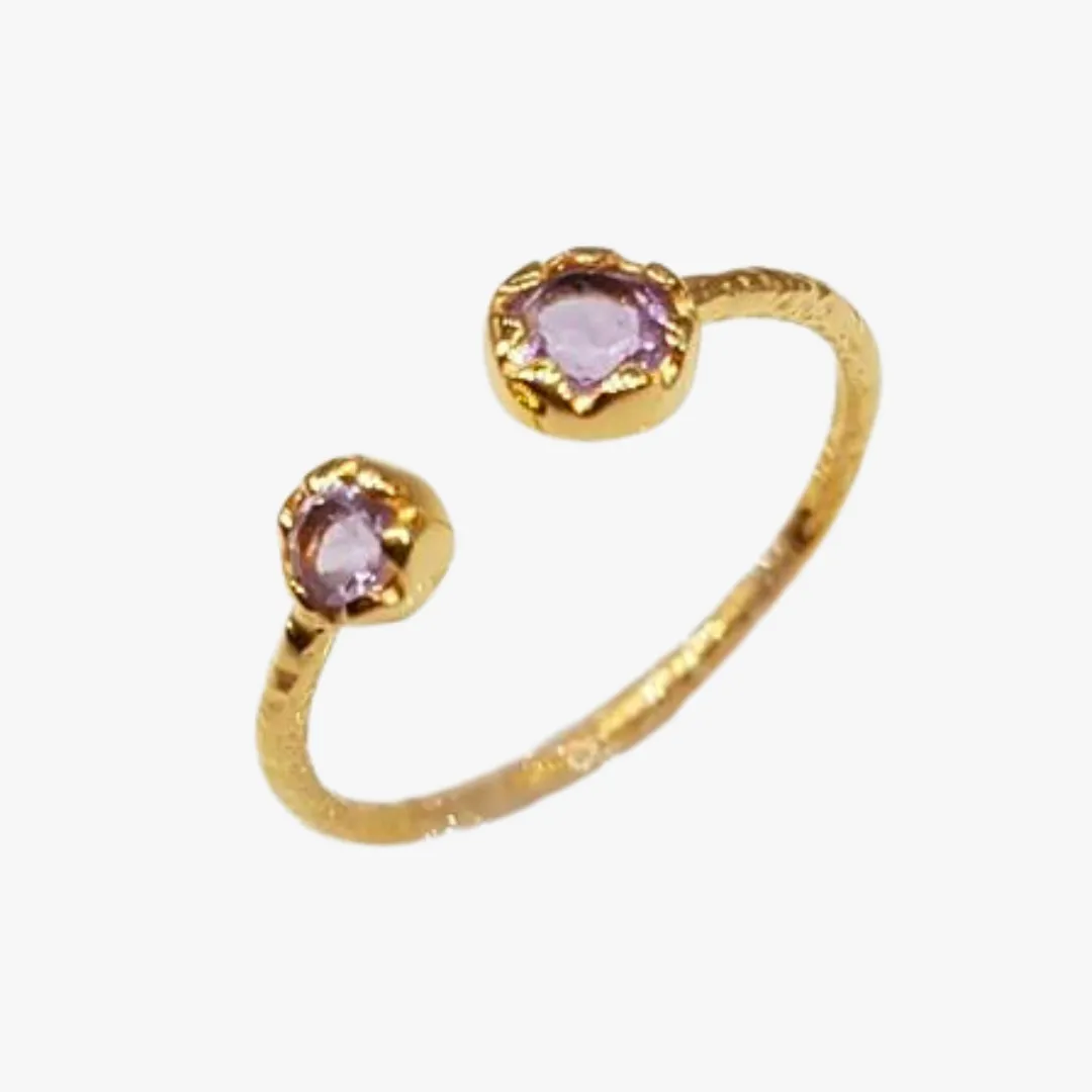 Bague amethyste Bleu DAENERYS