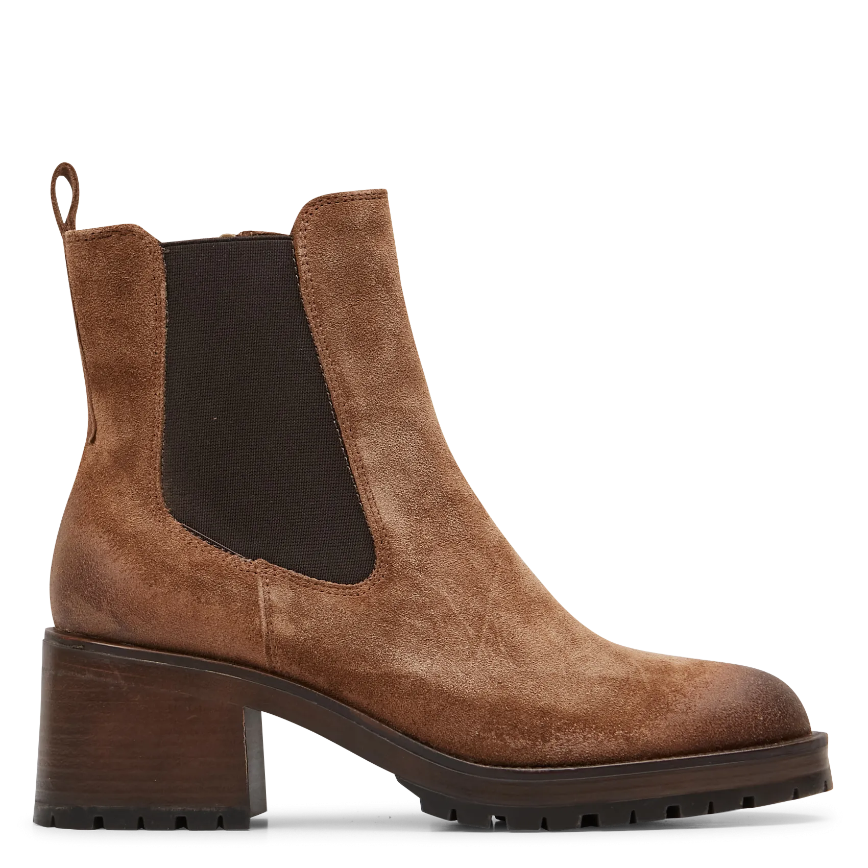 Bottines en cuir Marron CECILE