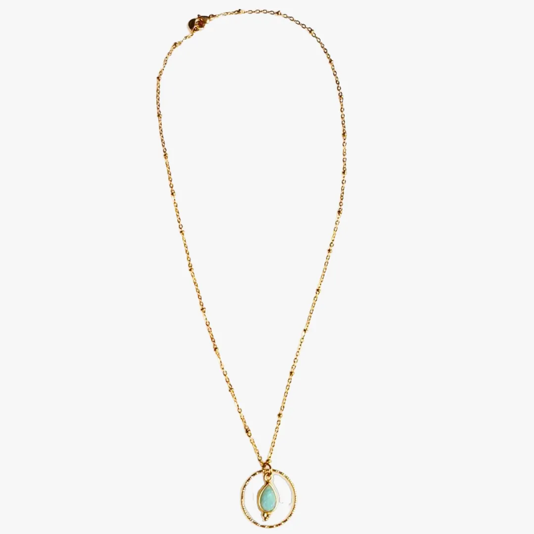 Collier amazonite Bleu CLEMENTINE
