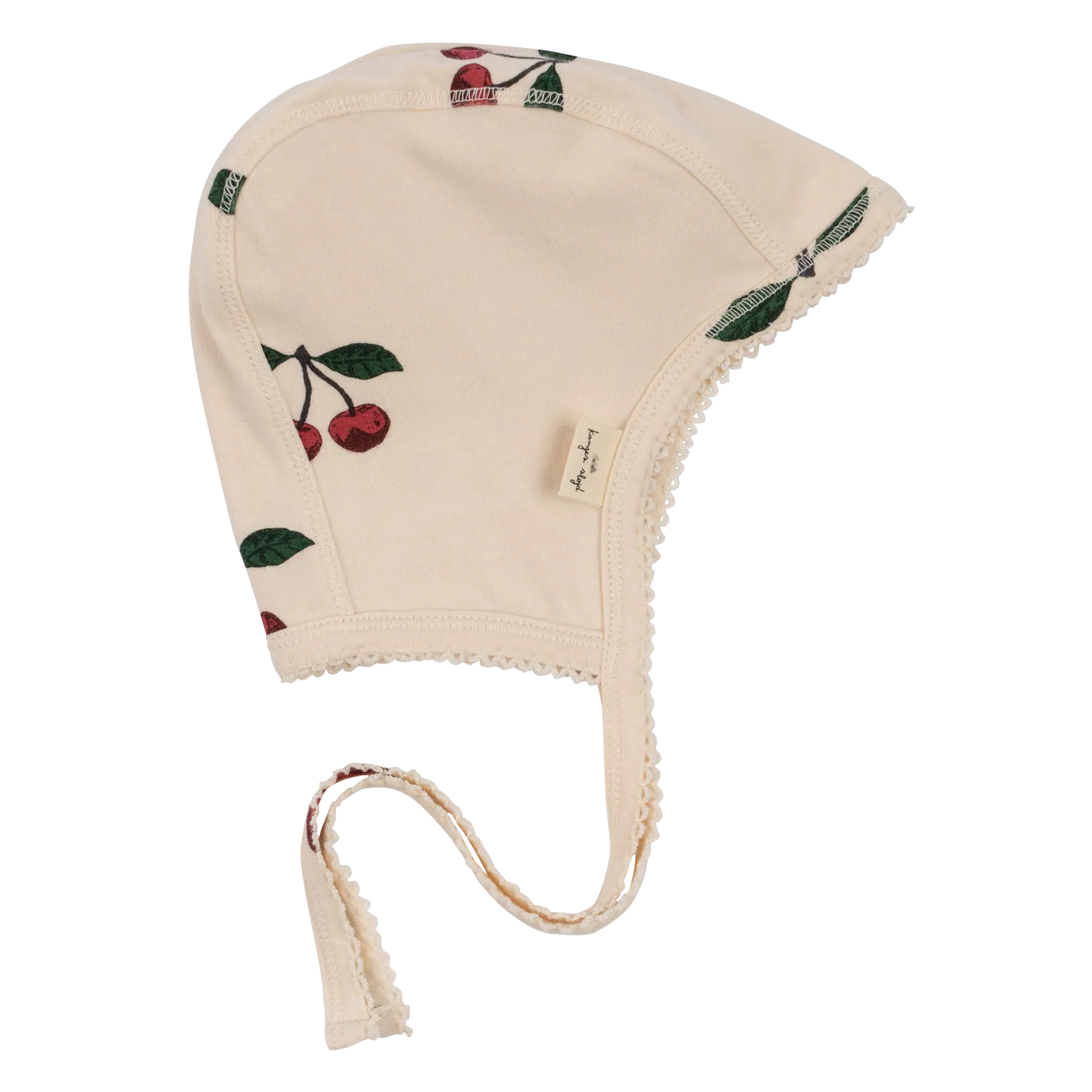 Bonnet souple à motifs en coton bio Rose