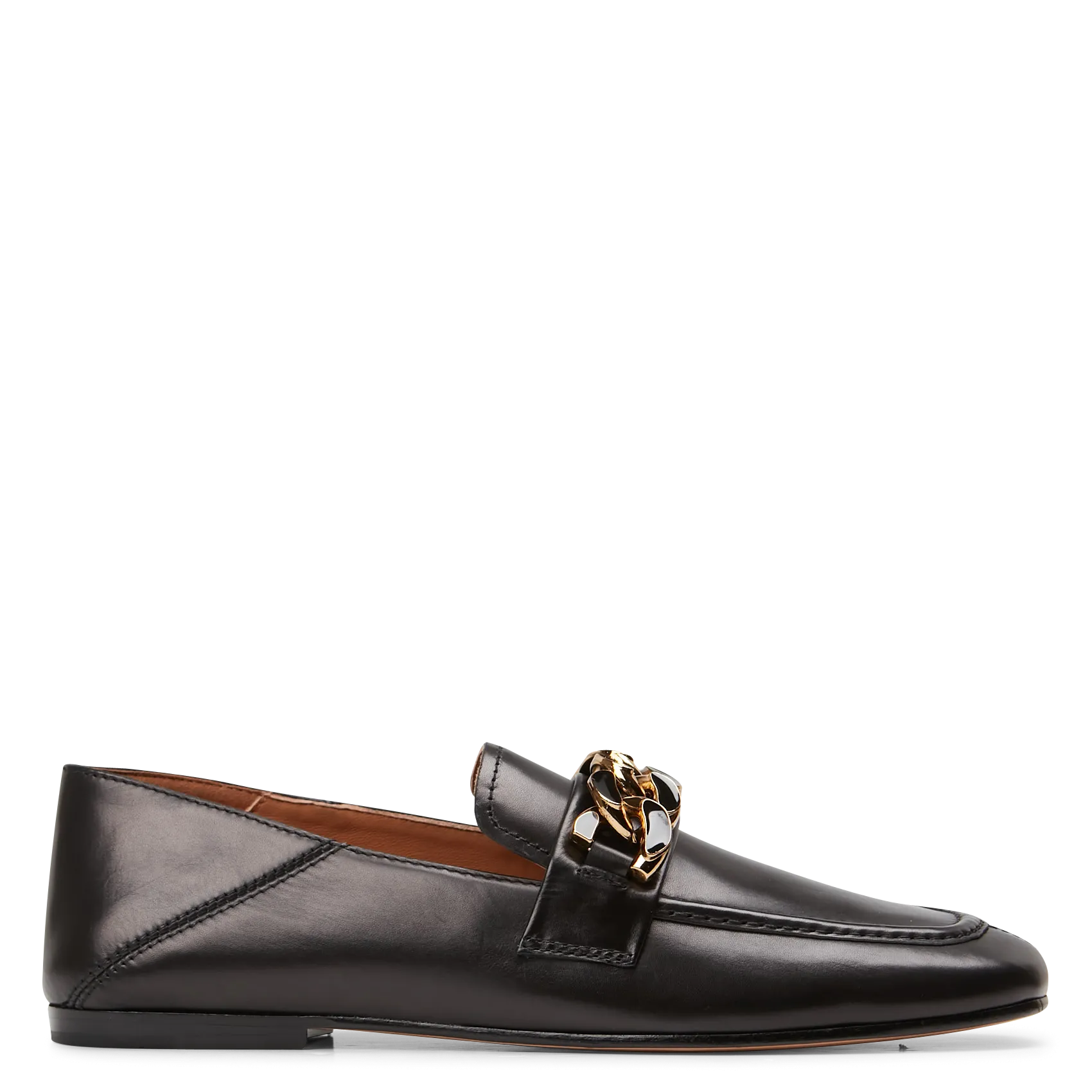 Mocassins plats en cuir Noir MARVIN