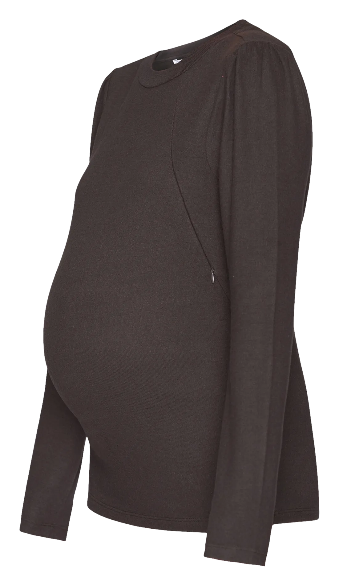 Tee-shirt col rond d'allaitement Noir FLINT