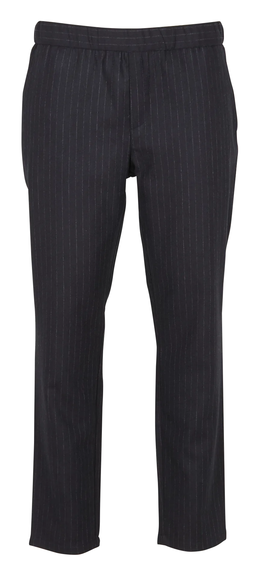 pantalon slim à rayures Bleu