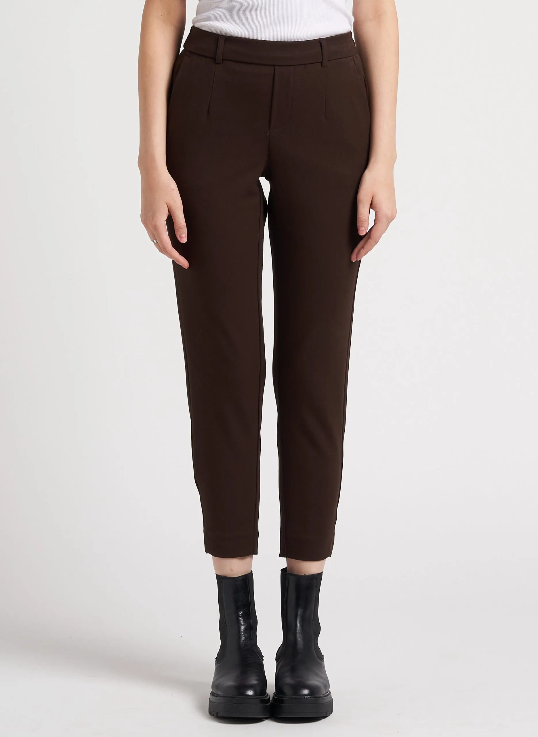 Pantalon tailleur slim-fit Beige LISA