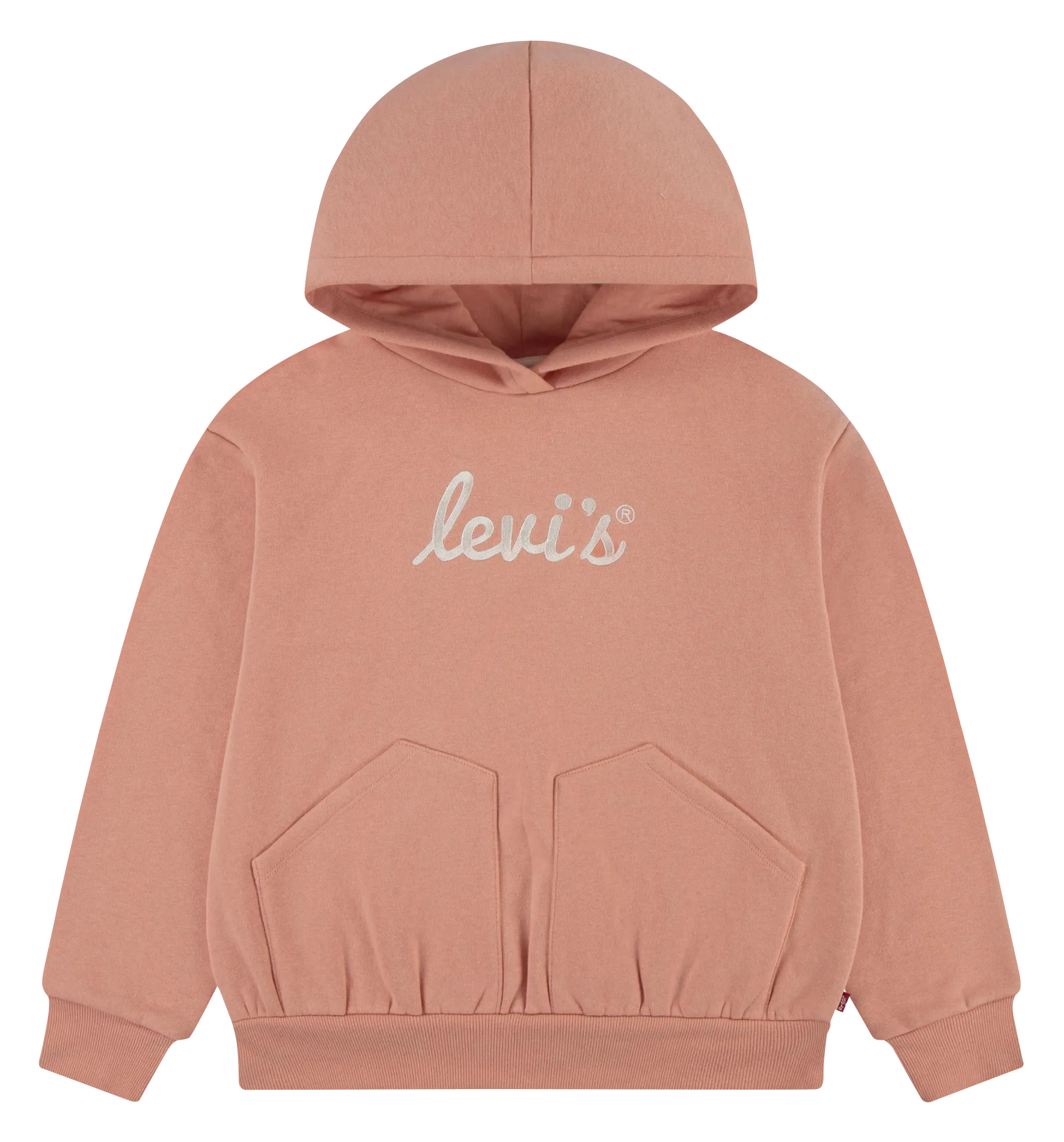 Sweat à capuche en coton bio mélangé Orange