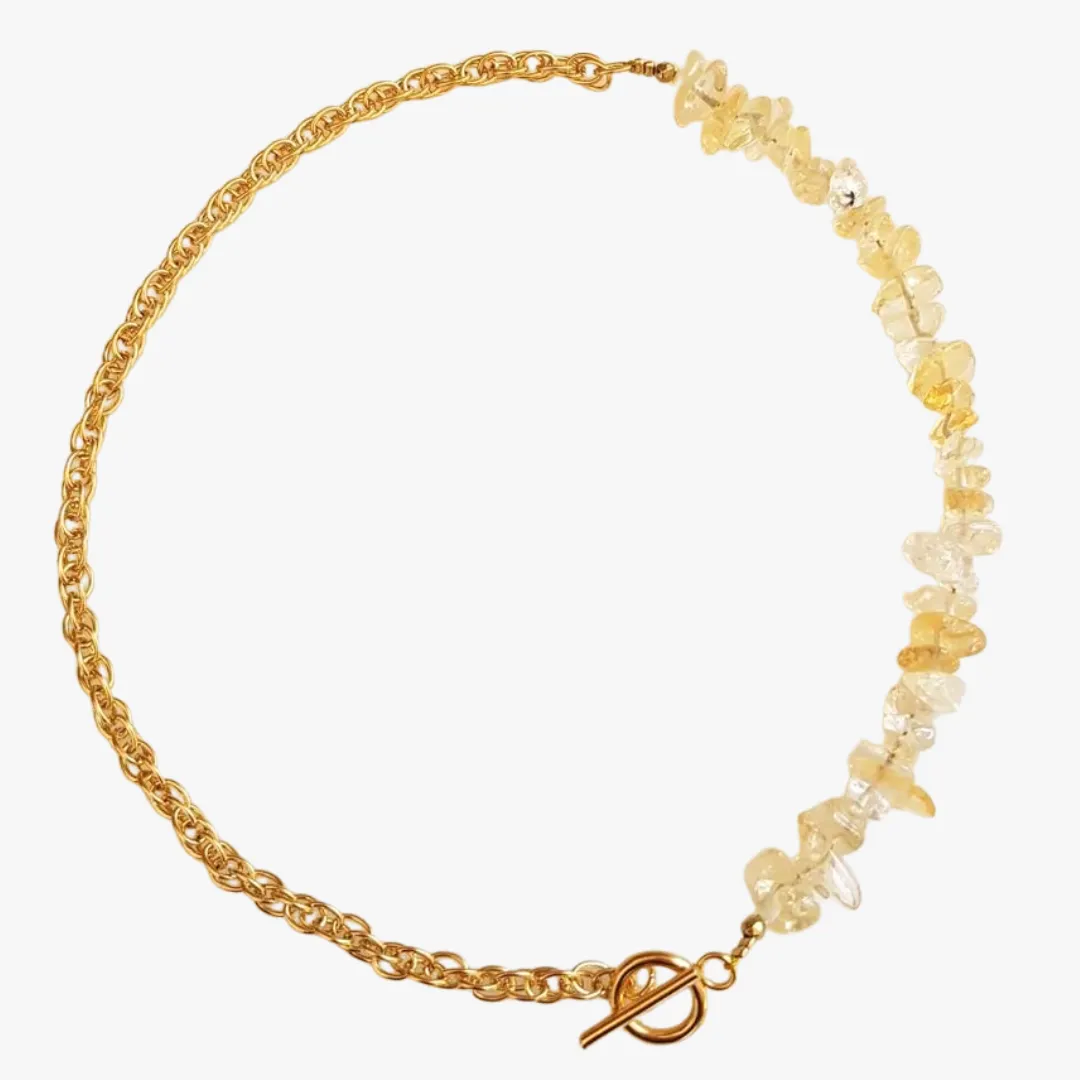 Collier citrine Jaune ISABELLE