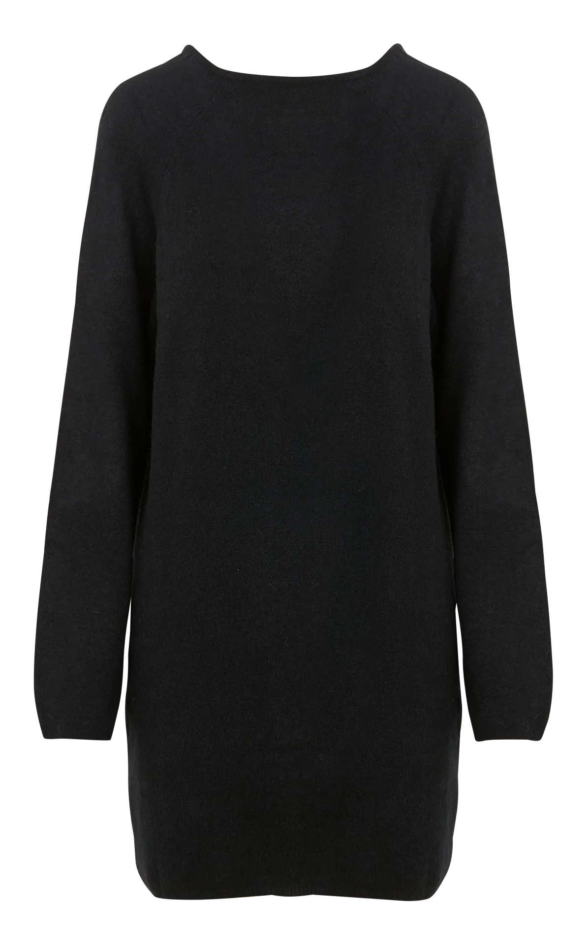 Robe courte ample col rond Noir CINDY