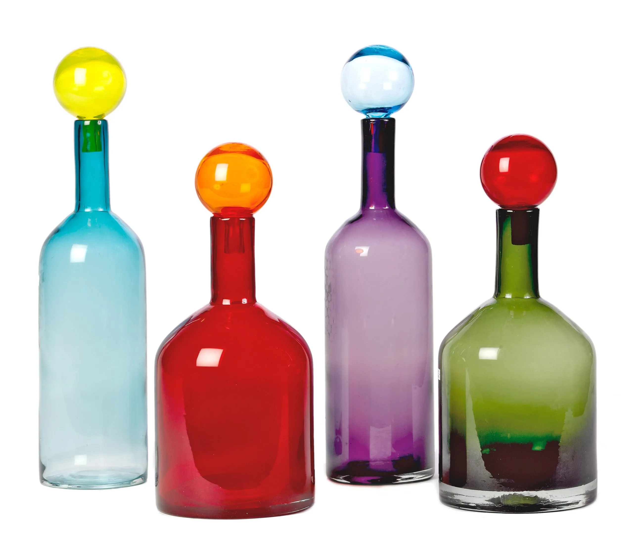 Carafe verre Rouge BUBBLES & BOTTLES