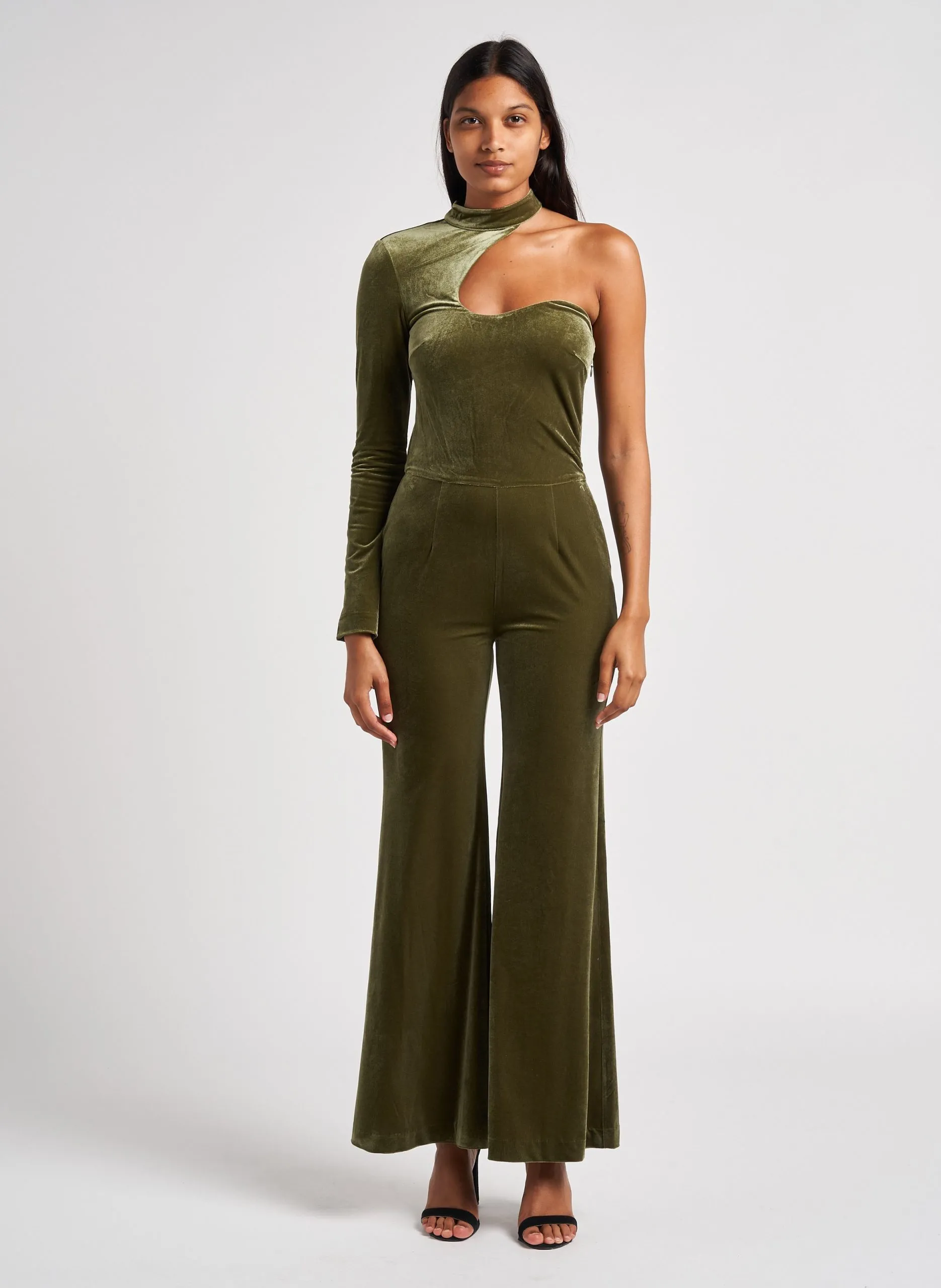 Combinaison asymétrique col montant Violet CLEO