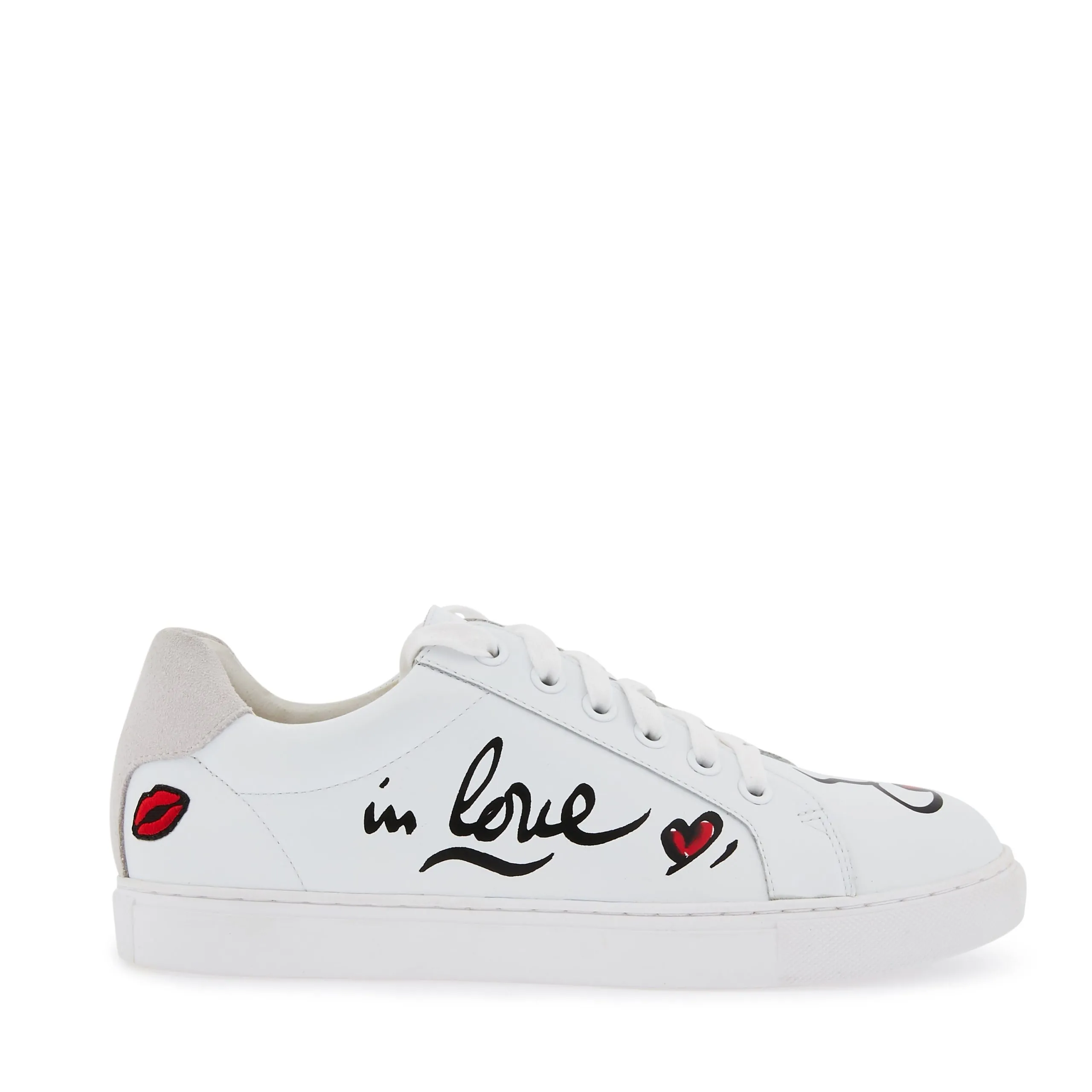 Sneakers en cuir Blanc SIMONE IN LOVE GRAF