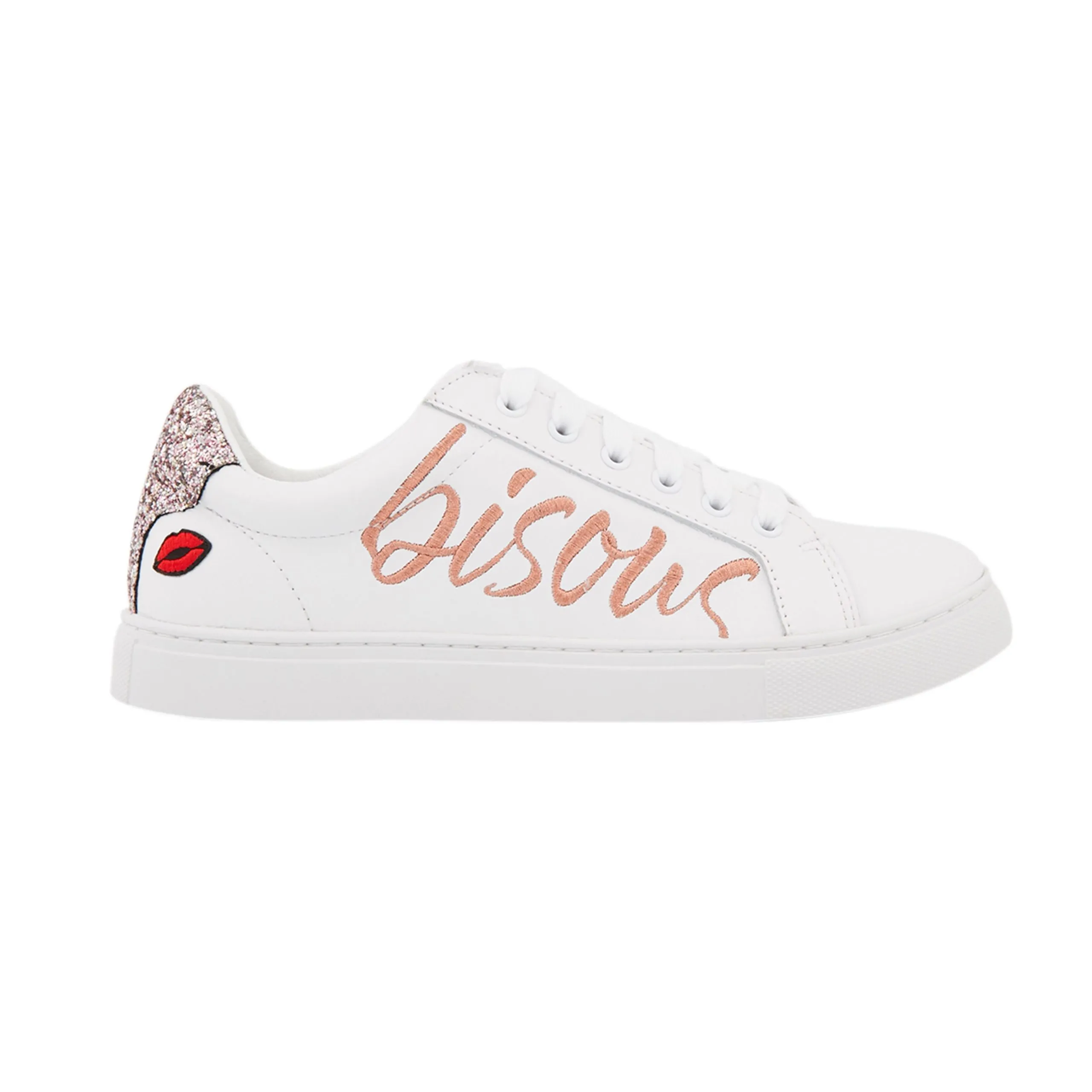Sneakers en cuir Blanc SIMONE BISOUS