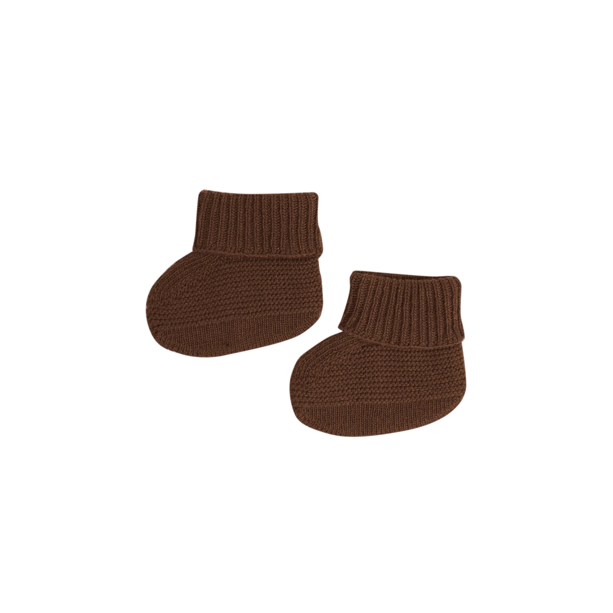 Chaussons en maille Marron