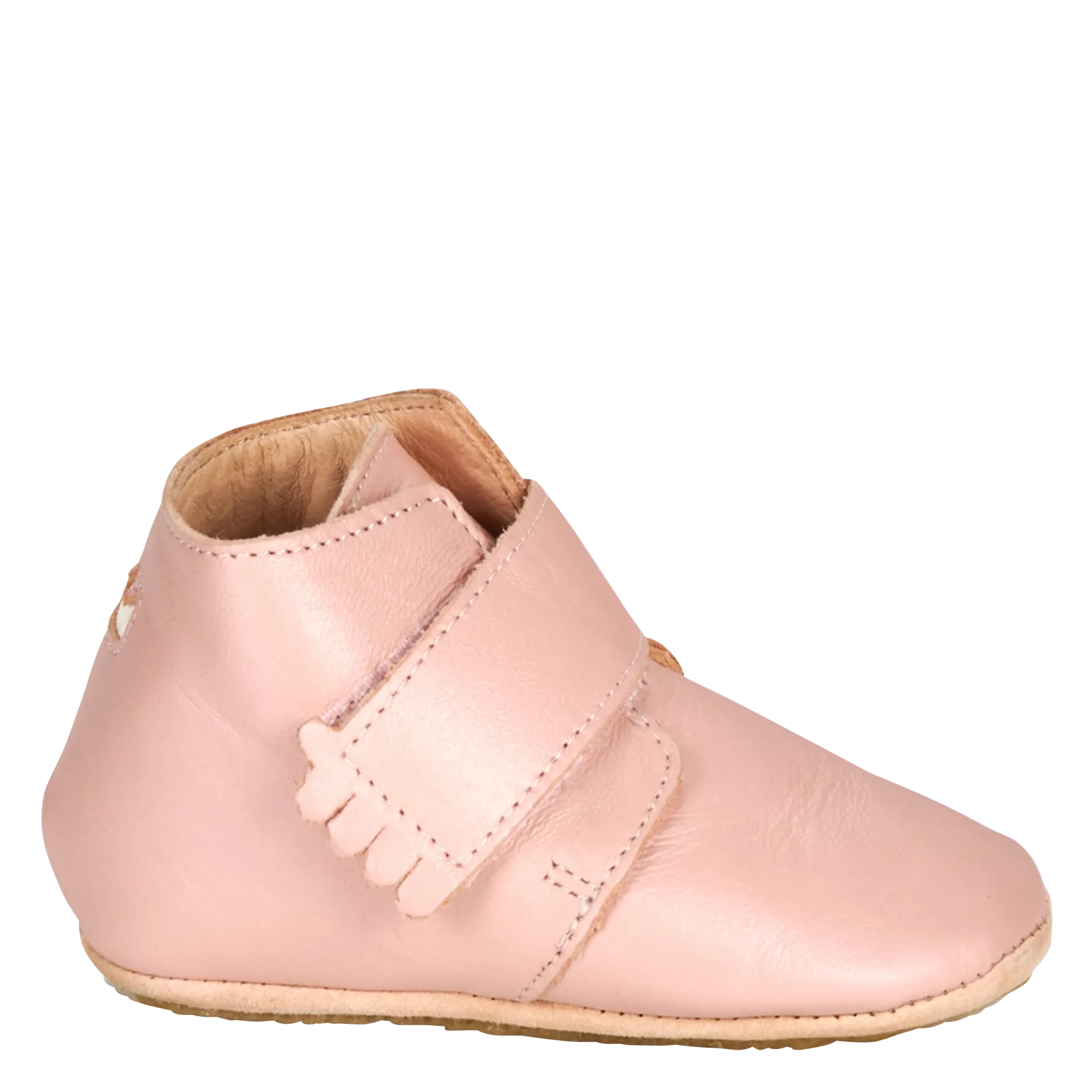 Chaussons en cuir Rose MY KINY