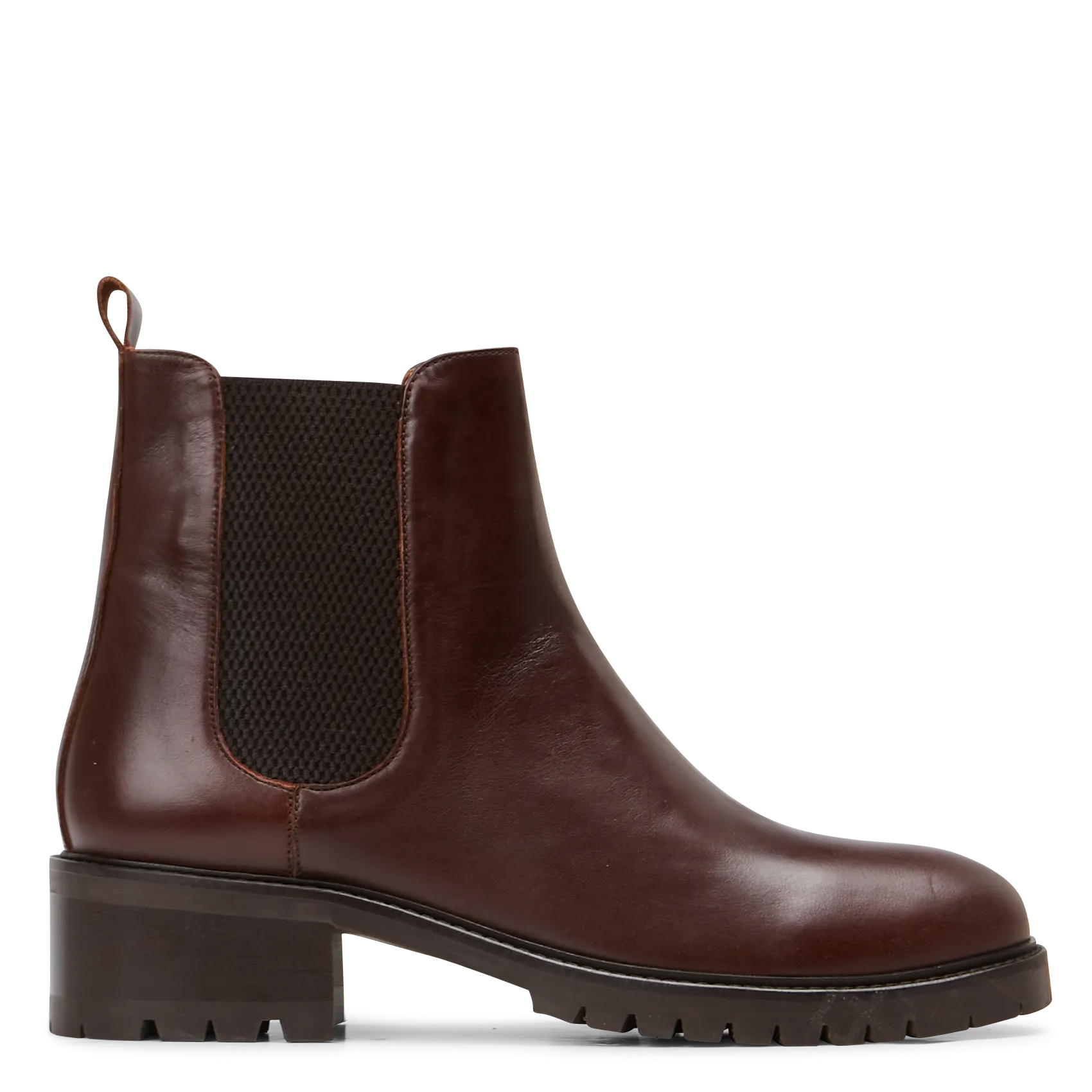 Bottines crantées en cuir Marron ADOLIE