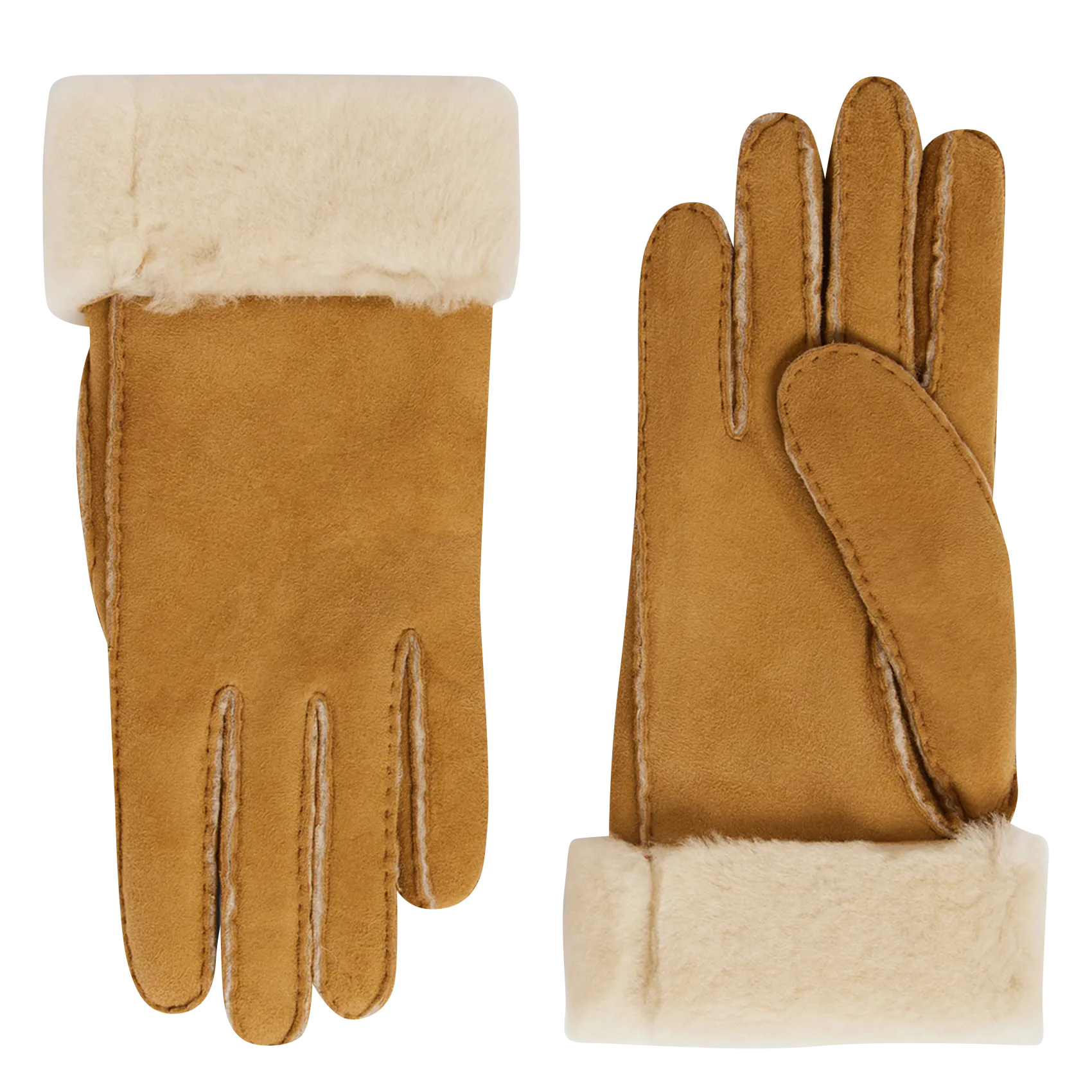 Mitaines en cuir Marron FANTINE