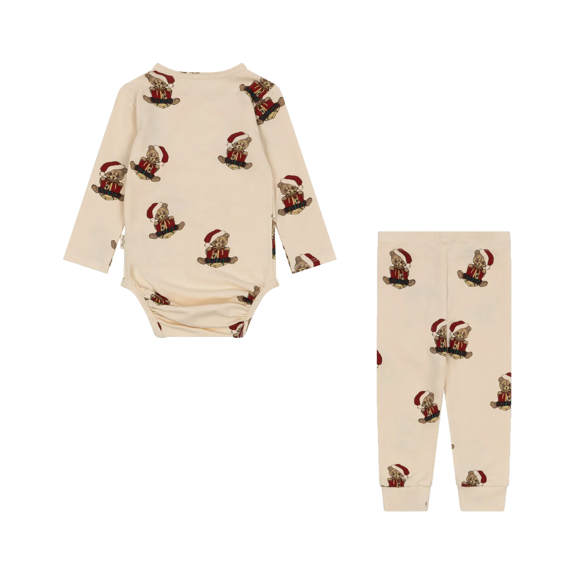 Ensemble body et pantalon en coton bio mélangé Multicolore