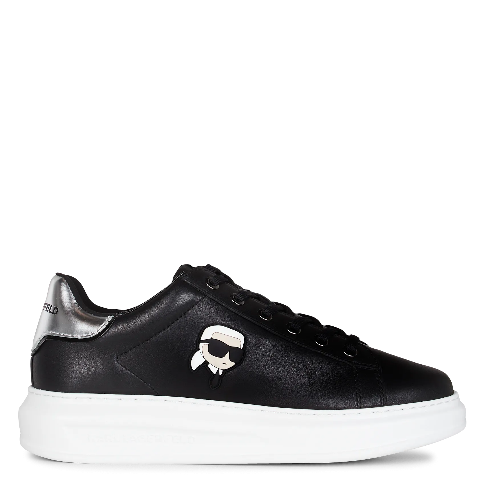 Baskets basses en cuir Noir KAPRI