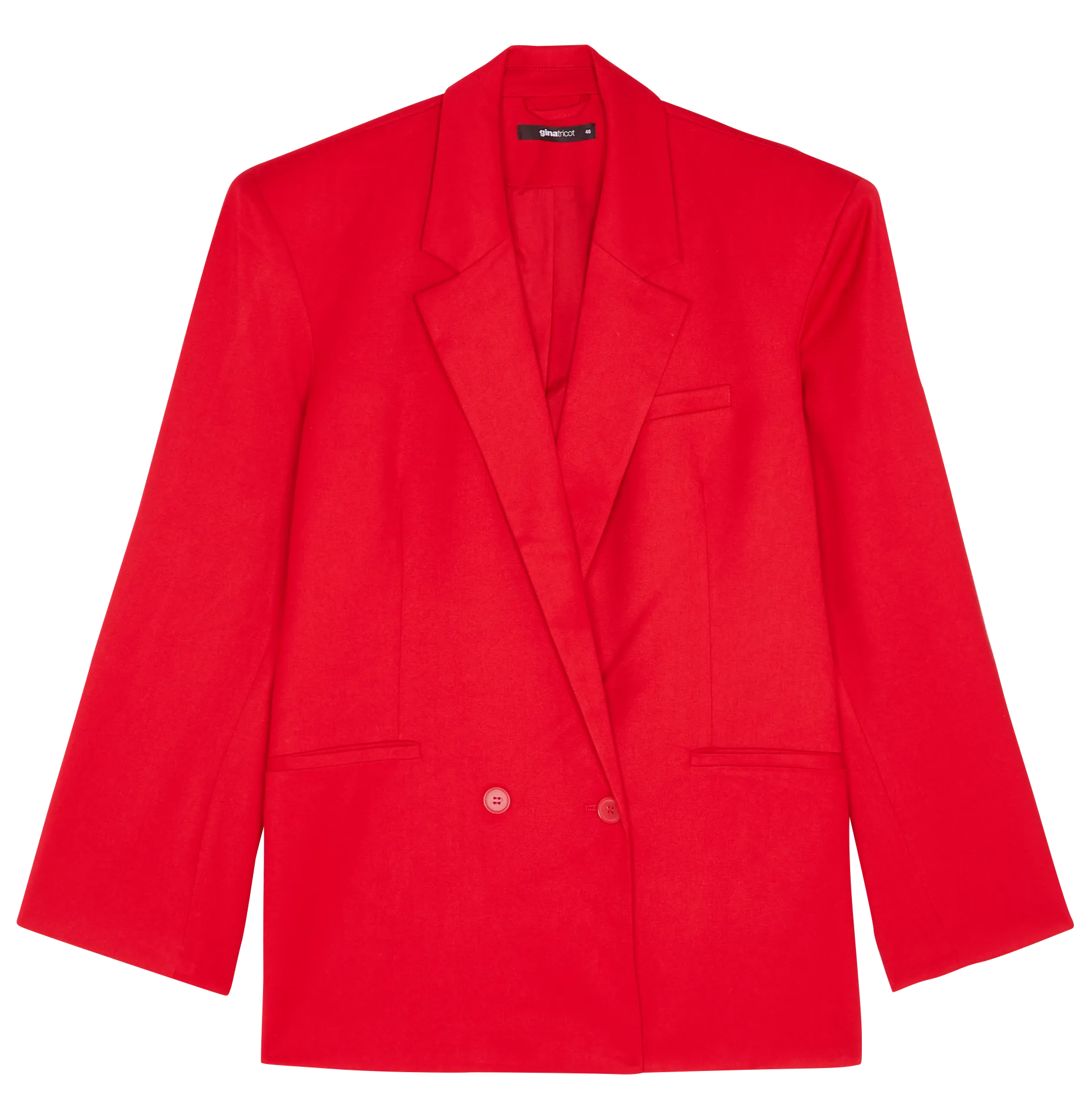 Blazer col tailleur Rouge