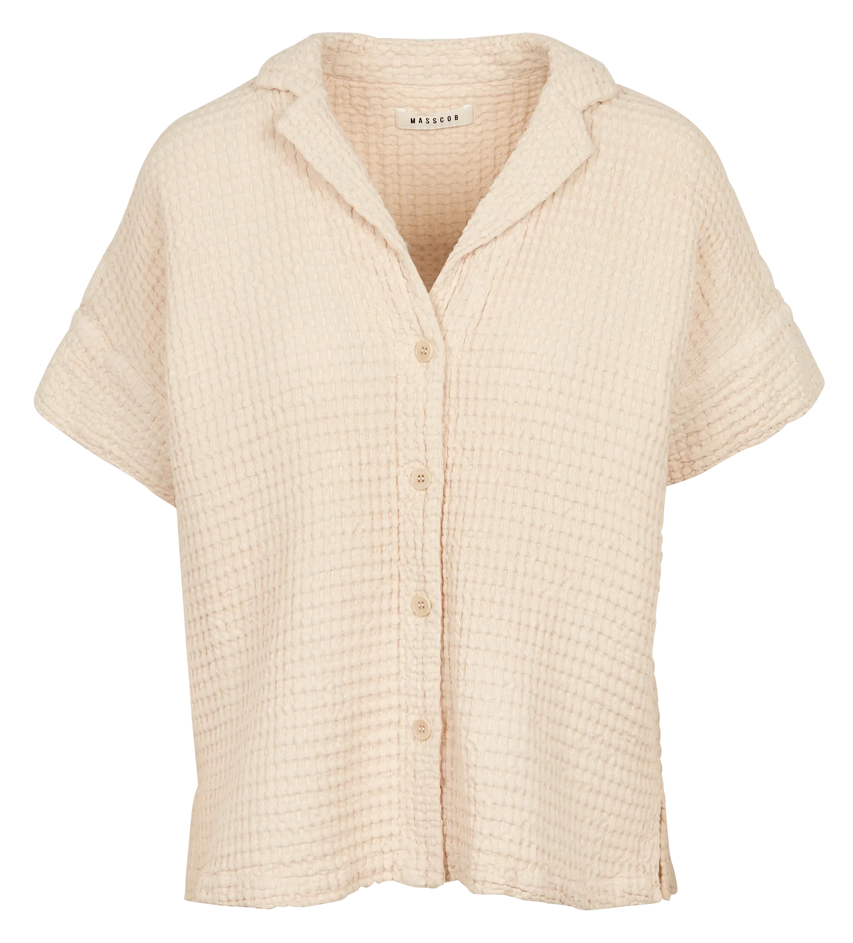 Chemise col classique en coton mélangé Blanc LAGUNA
