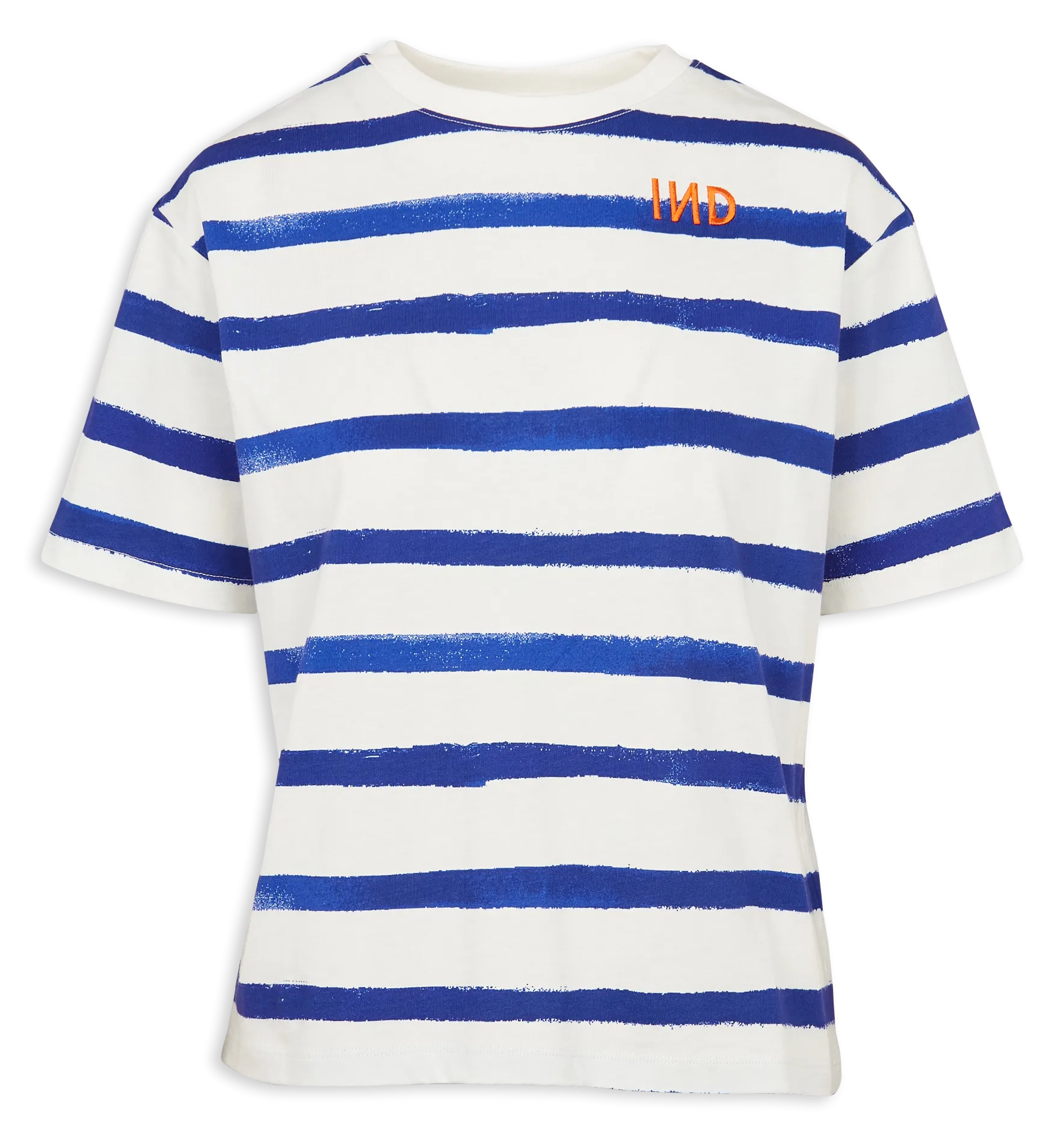 Tee-shirt rayé en coton bio Bleu