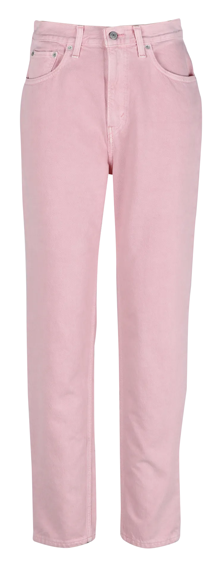 Jean mom-fit en coton Rouge 80S MOM