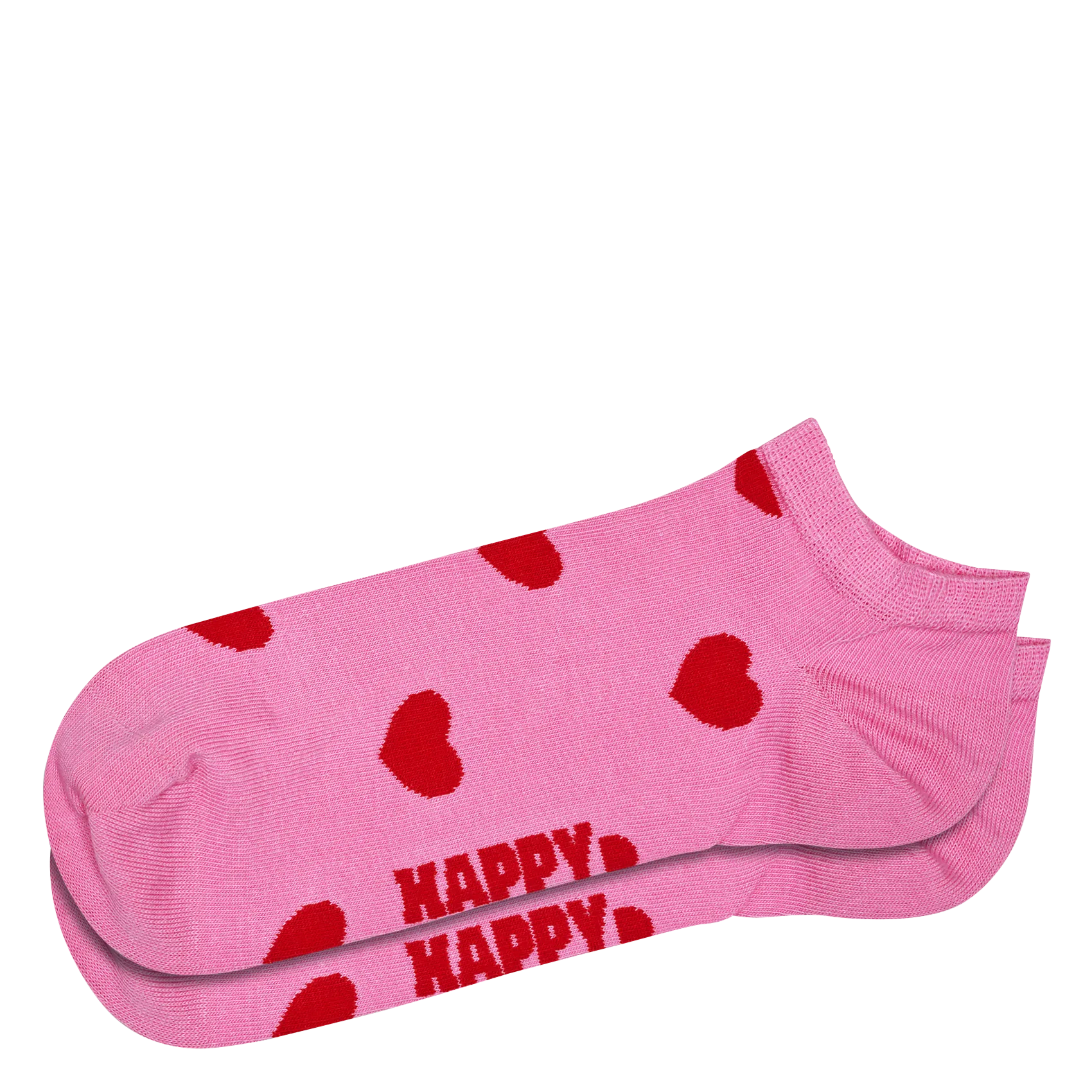 Chaussettes basses imprimées en coton mélangé Rose HEARTS