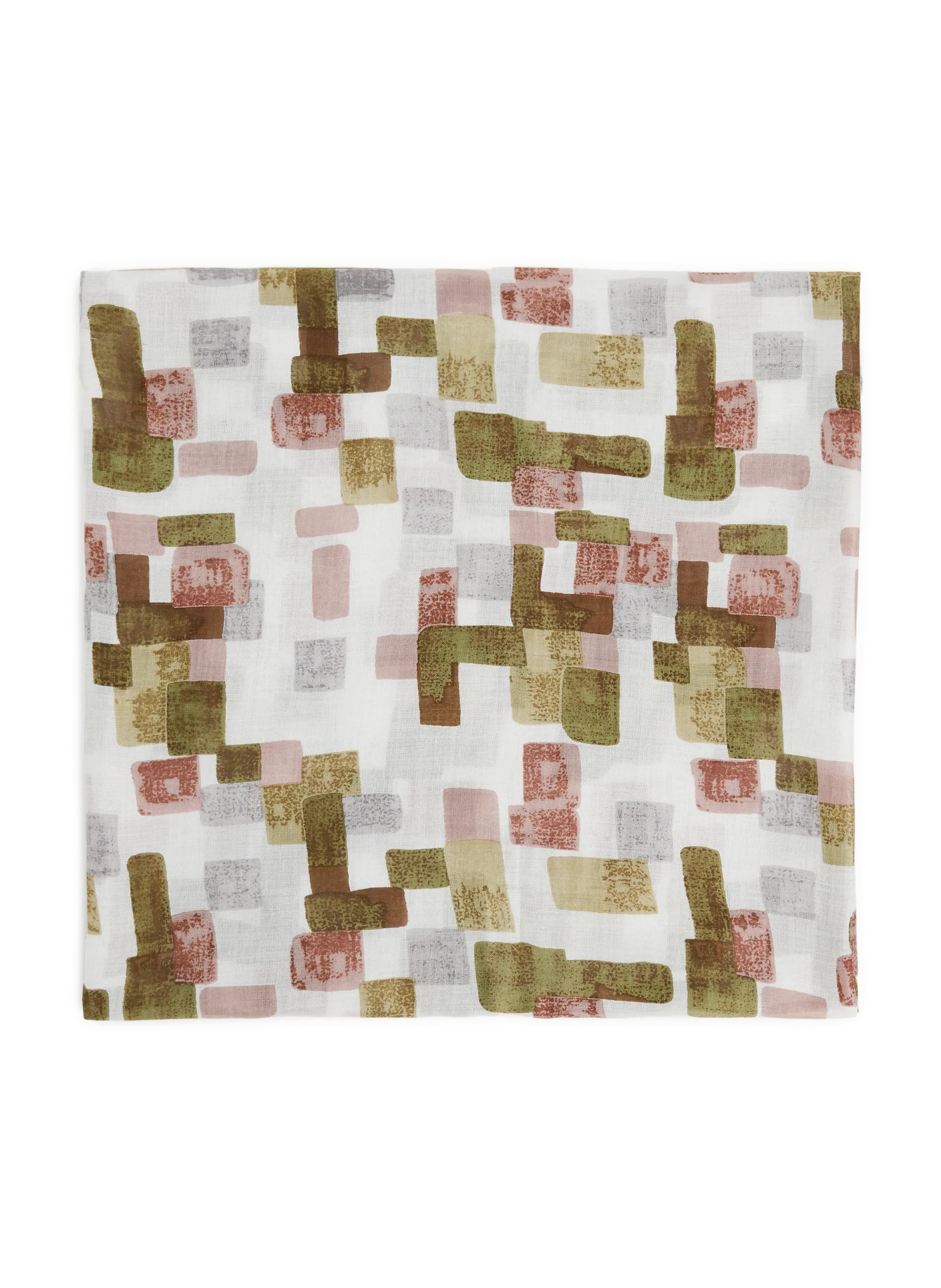 Foulard transparent à imprimé graphique Multicolore