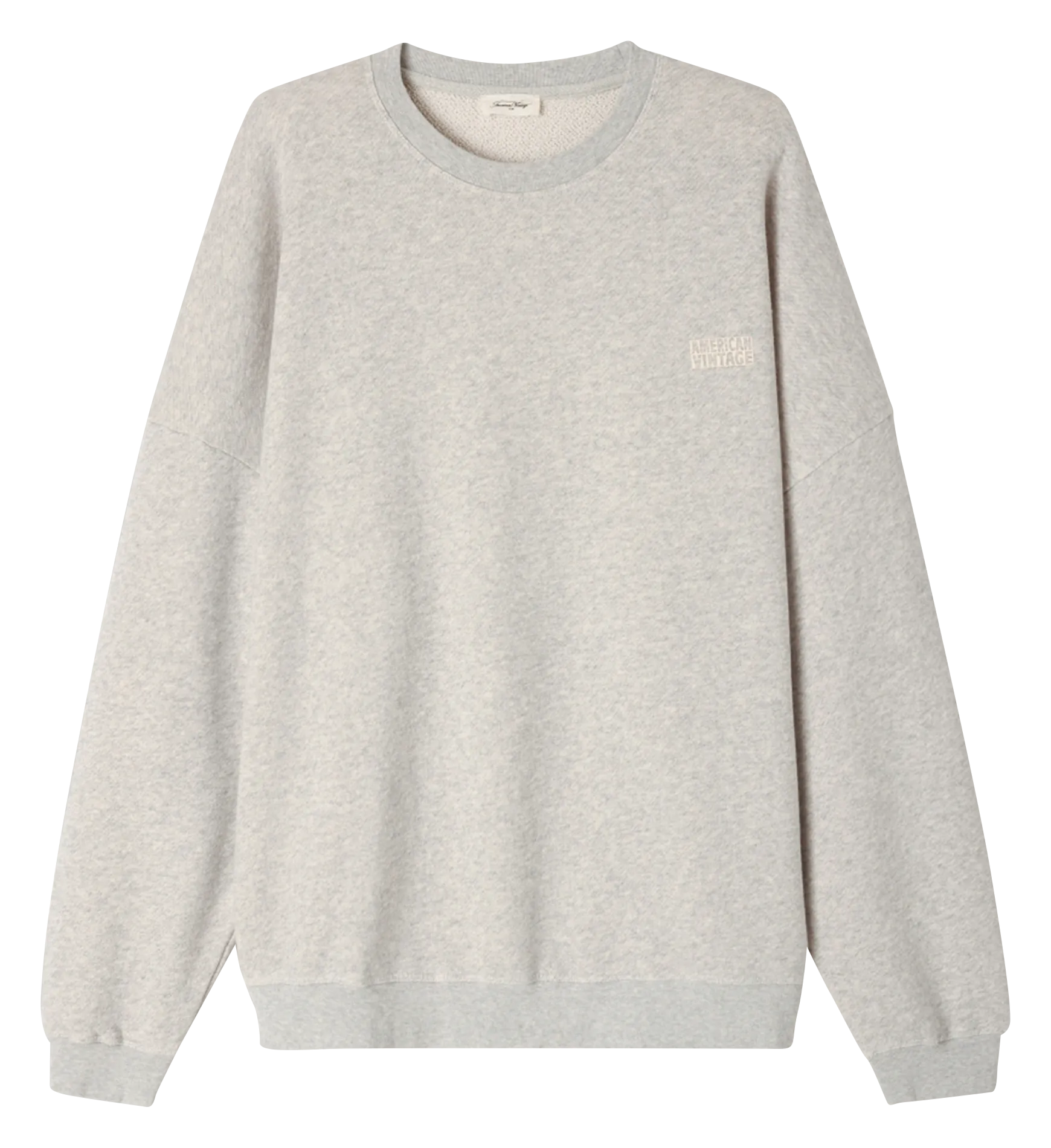 Sweat col rond sérigraphié en coton bio Gris KODYTOWN