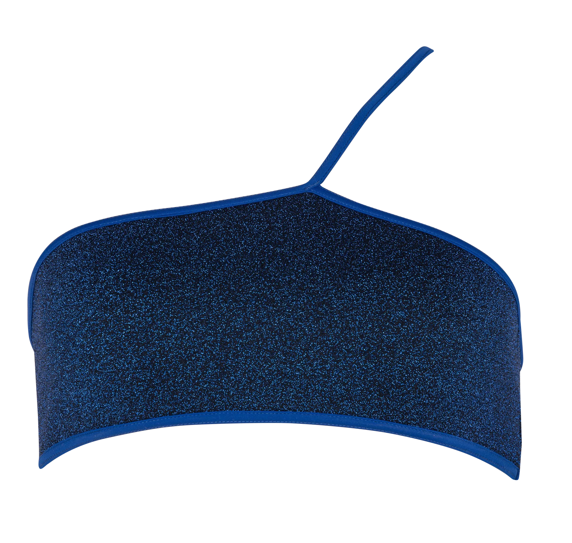 Haut de maillot asymétrique Bleu SYLVIE