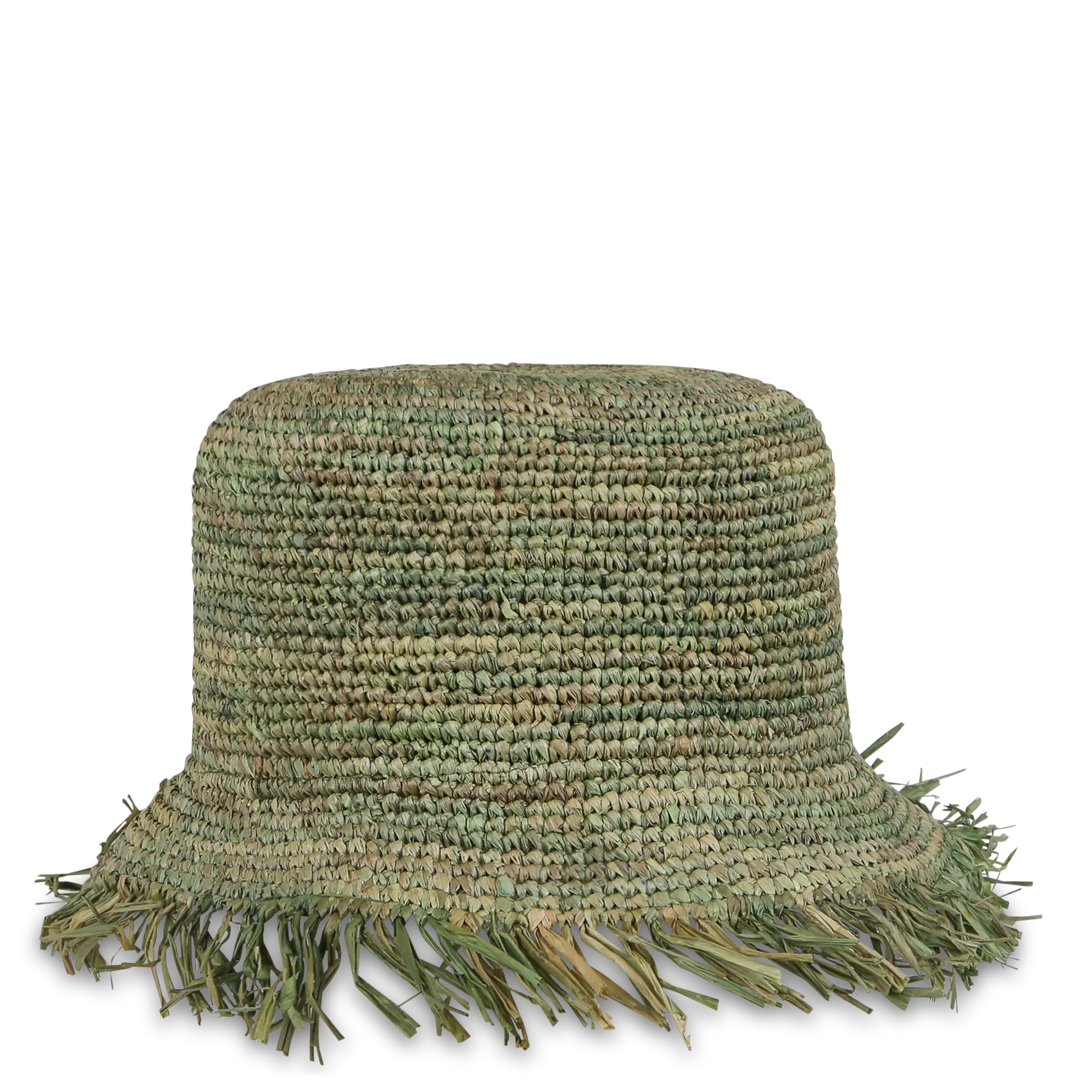 Chapeau réglable tissé en raphia Vert GRANADA