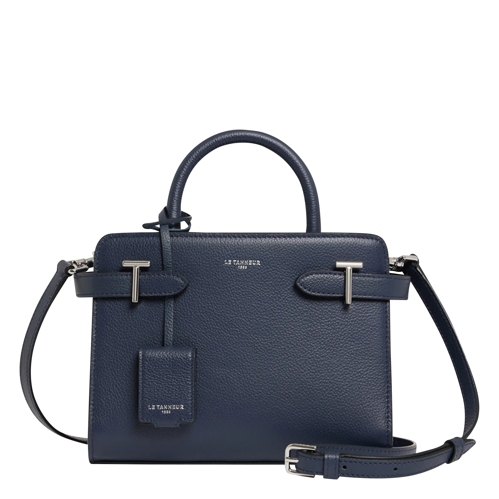 Sac à main en cuir Bleu EMILIE