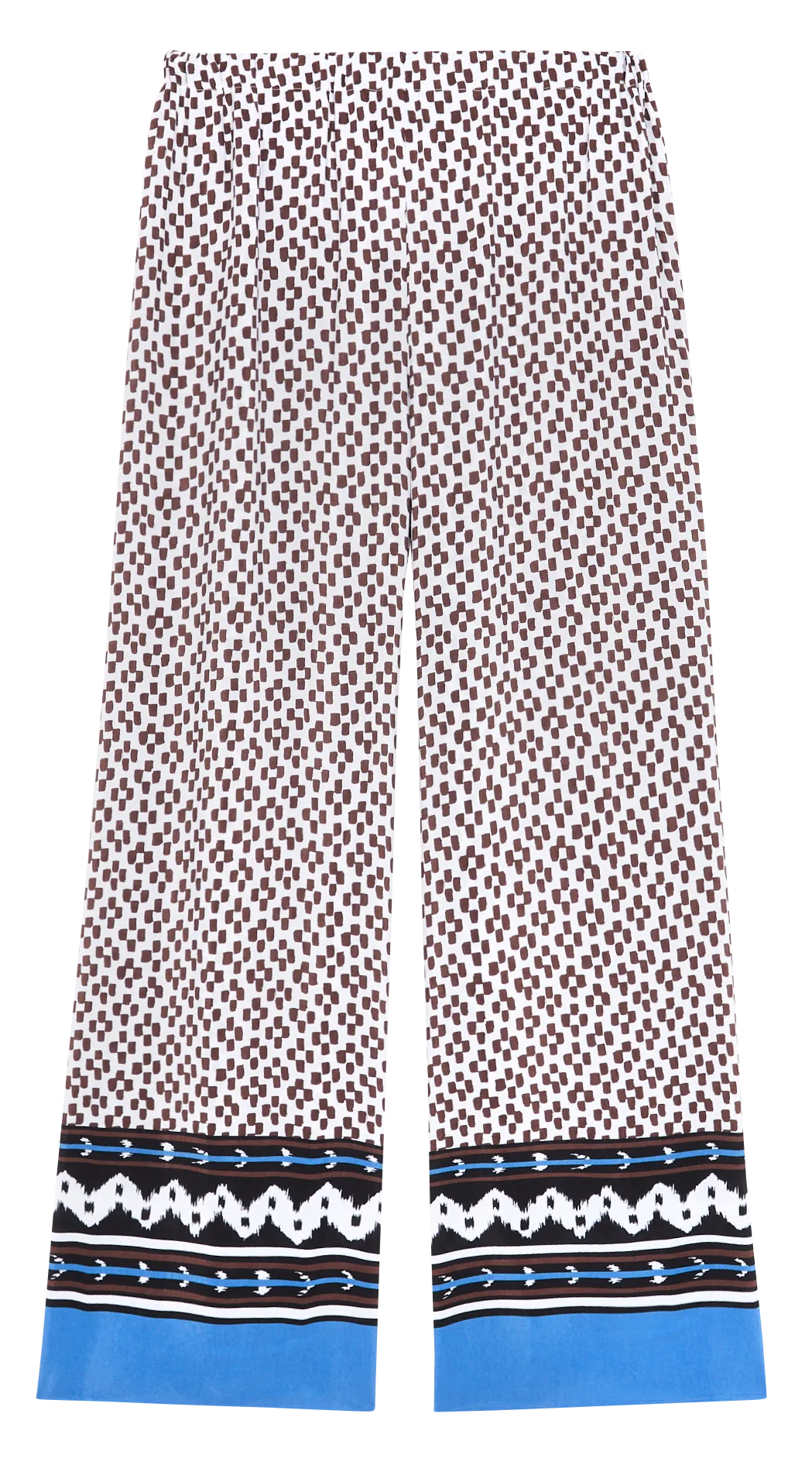 Pantalon large imprimé Blanc LESSY