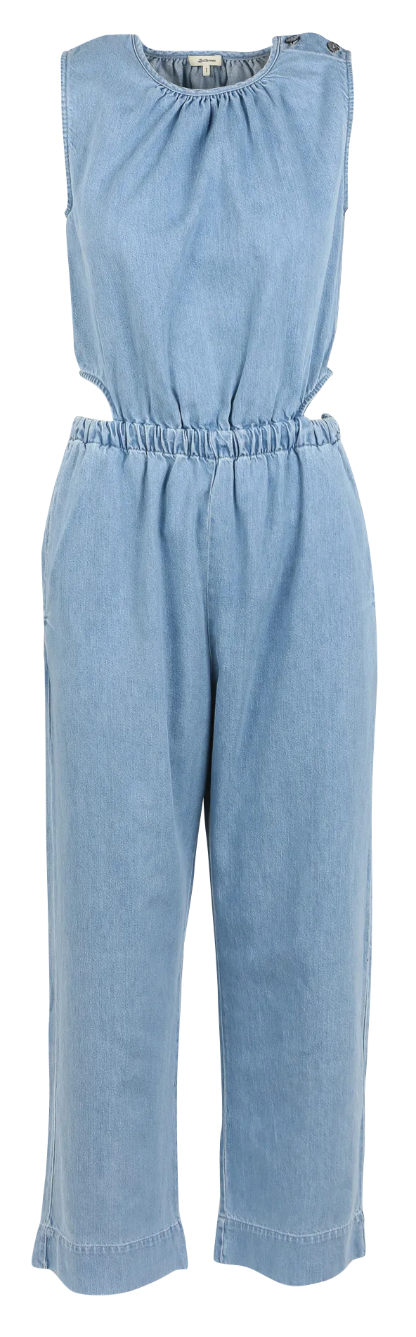 Combinaison jean en coton mélangé Bleu PAPAYE