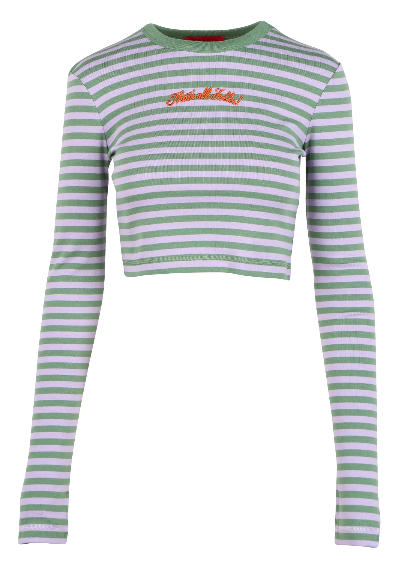 Tee-shirt court rayé en coton MAX&CO. x LOONEY TOONS Vert SHIRLEY