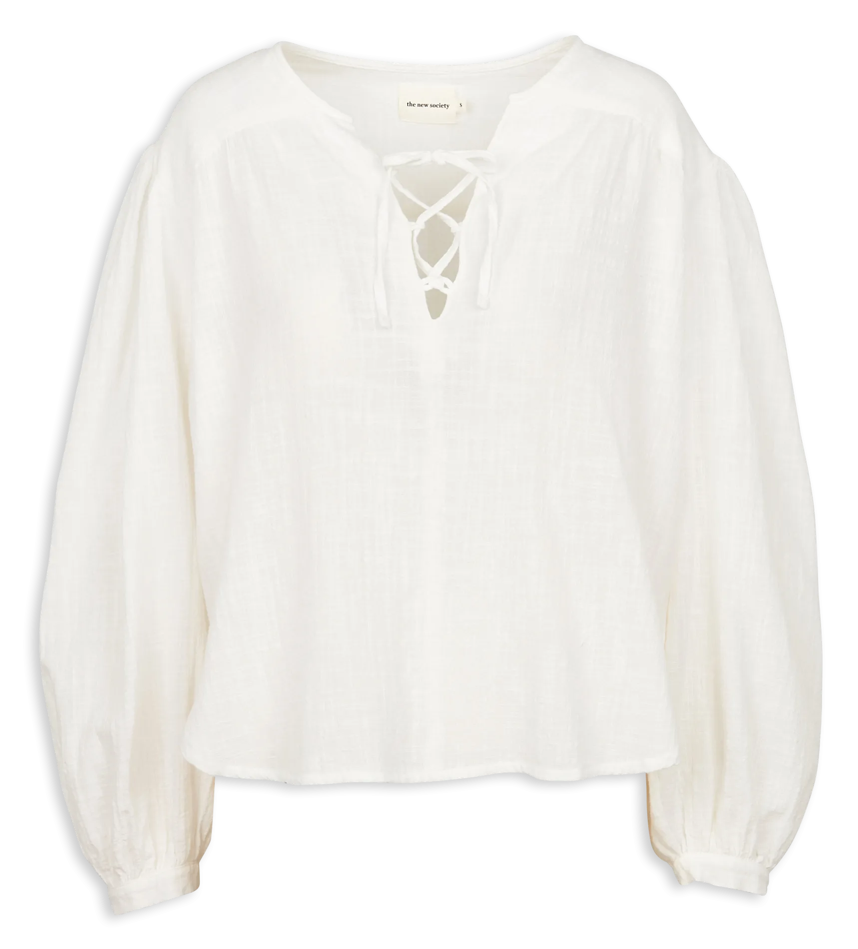 Blouse ample en coton Blanc MELROSE